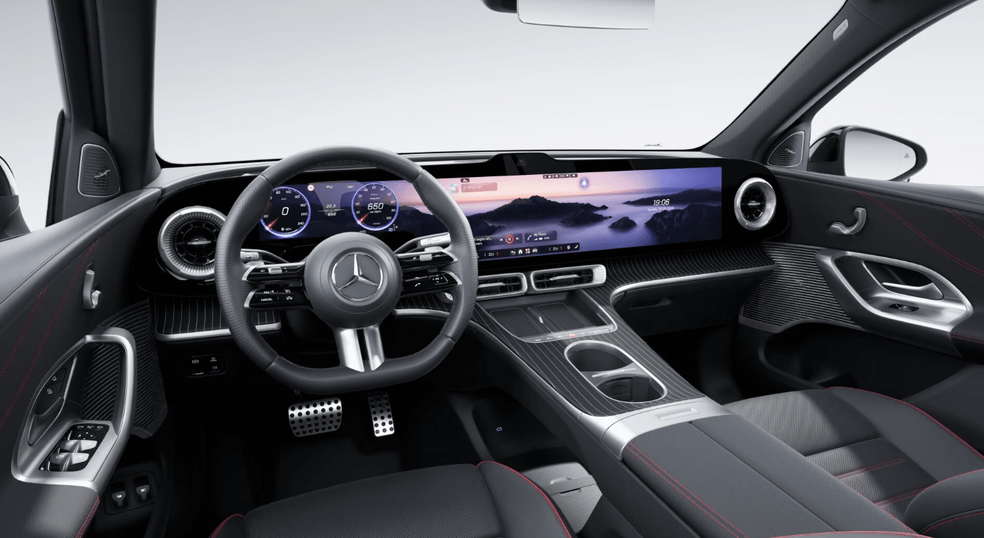 Mercedes-Benz GLC 400 EQ 4M AMG Line — Levier de vitesse