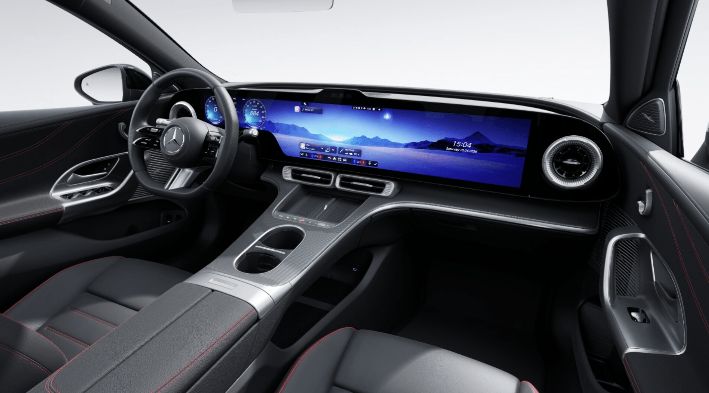 Mercedes-Benz Classe C 400 Electrique 4M AMG Line — Console centrale - GPS