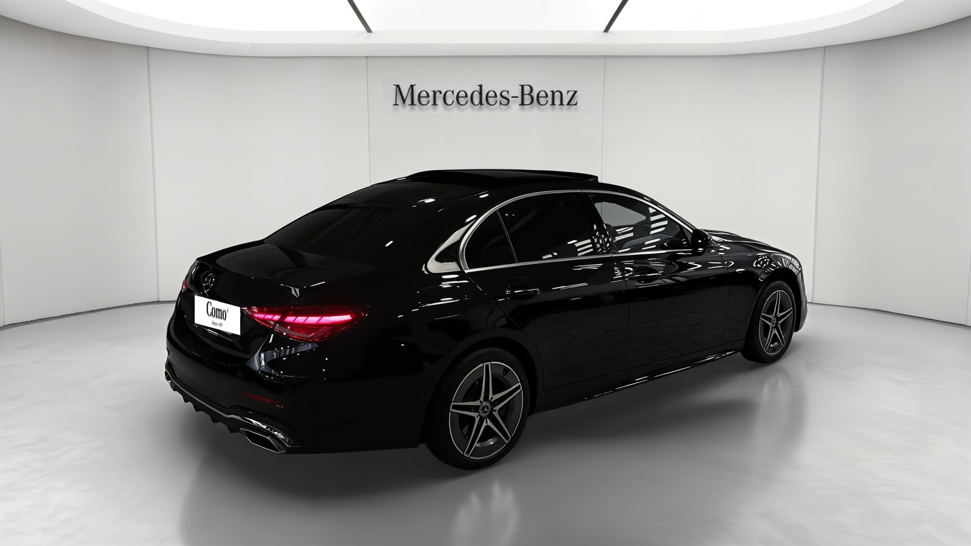 Mercedes-Benz Classe C 300 e 9G-Tronic e-Hybrid EQ AMG Line + — 3/4 arrière droit