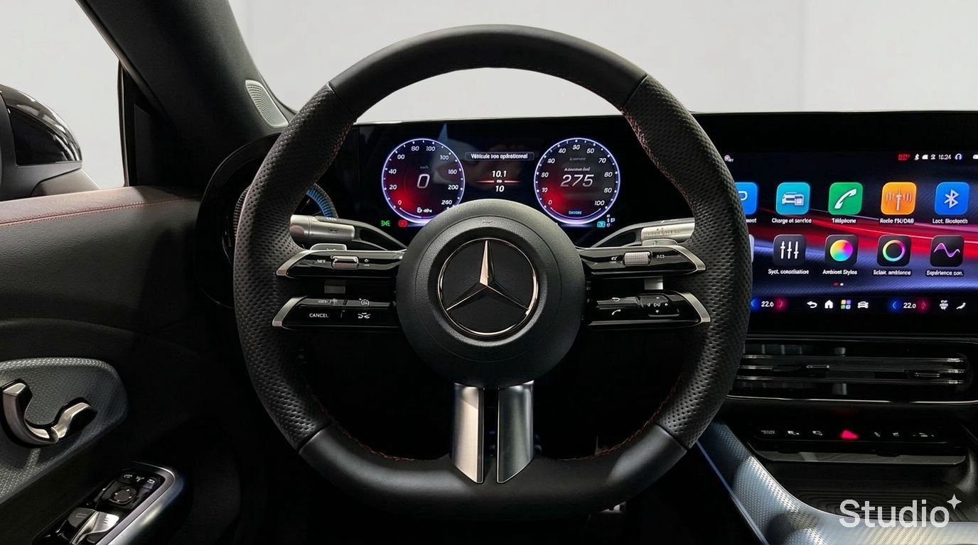 Mercedes-Benz CLA 250+ electrique Business Line — Poste de pilotage