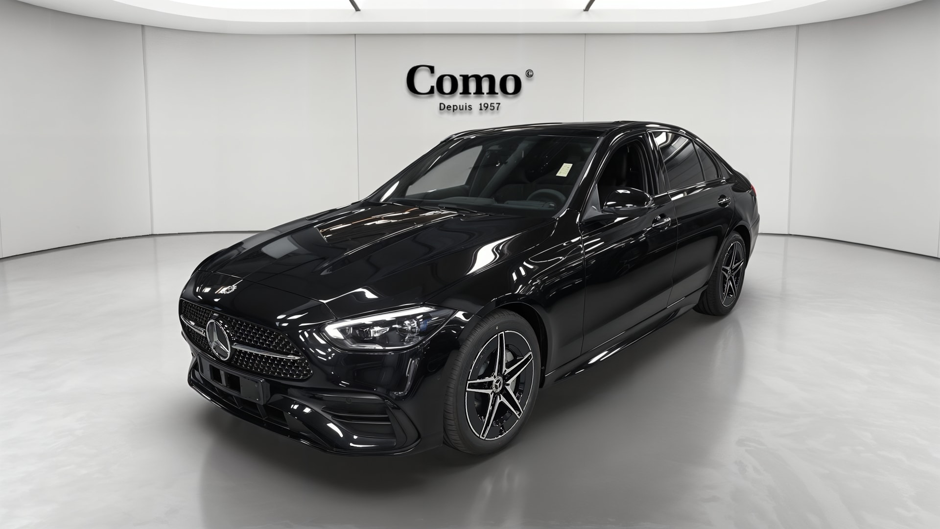 Mercedes-Benz Classe C 220 d 9G-Tronic AMG Line — 3/4 avant gauche