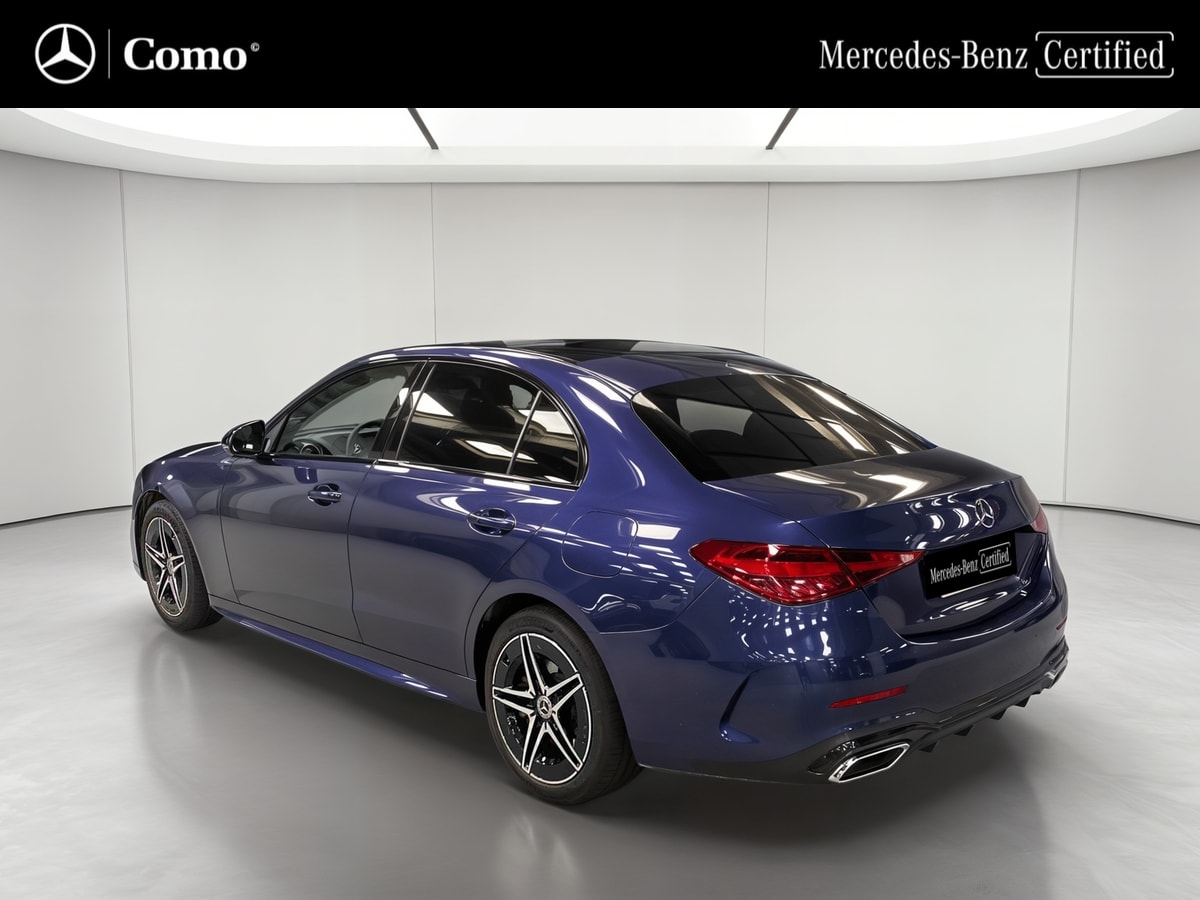 Mercedes-Benz Classe C 300 e 9G-Tronic e-Hybrid EQ AMG Line — 3/4 arrière gauche