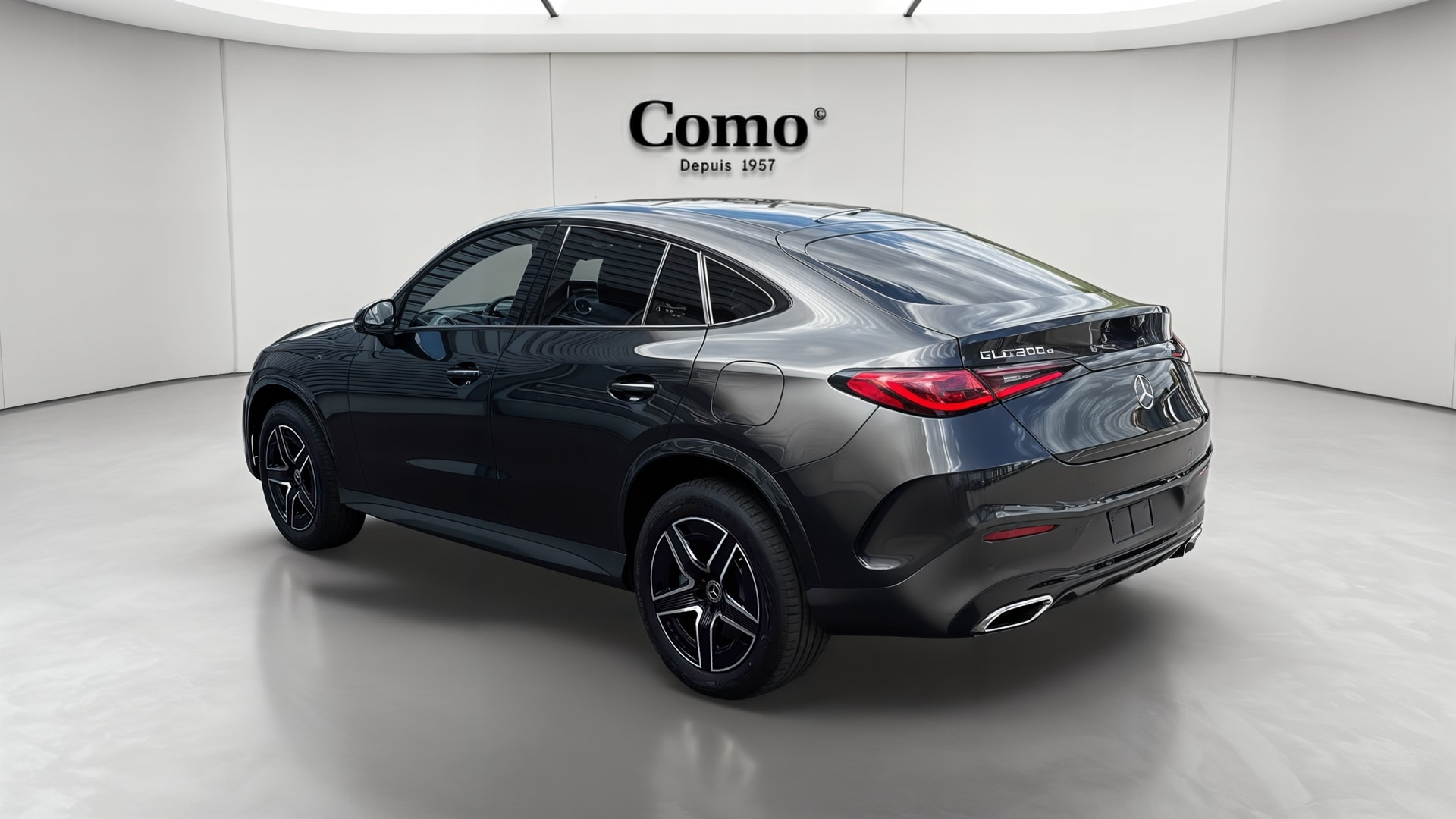Mercedes-Benz GLC Coupe 300 e Hybrid EQ 4Matic AMG Line + — 3/4 arrière gauche