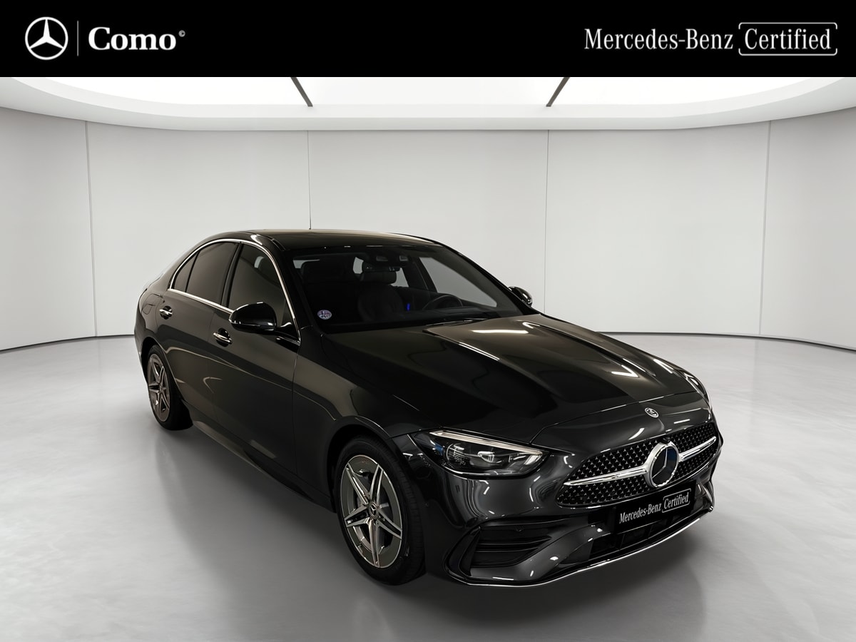 Mercedes-Benz Classe C 300 e 9G-Tronic e-Hybrid EQ AMG Line — 3/4 avant droit