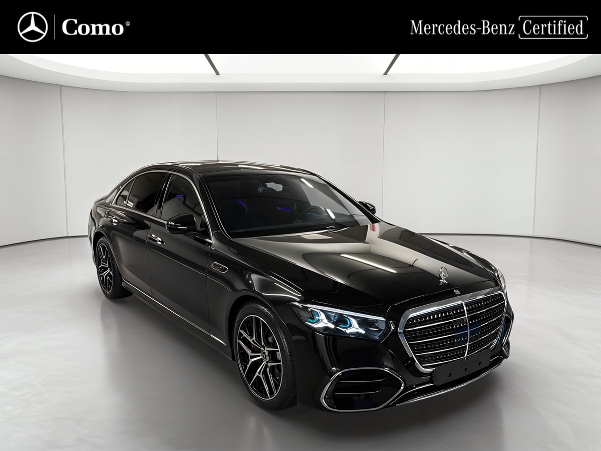 Mercedes-Benz Classe S L 580 e Hybride EQ 9G-Tronic 4-Matic AMG Line — 3/4 avant droit