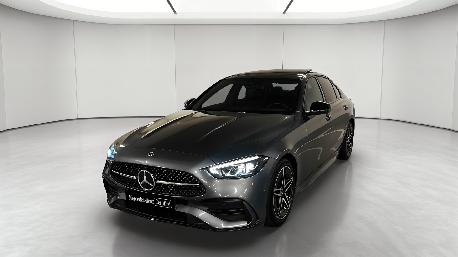 Mercedes-Benz Classe C 200 d 9G-Tronic AMG Line — 3/4 avant gauche