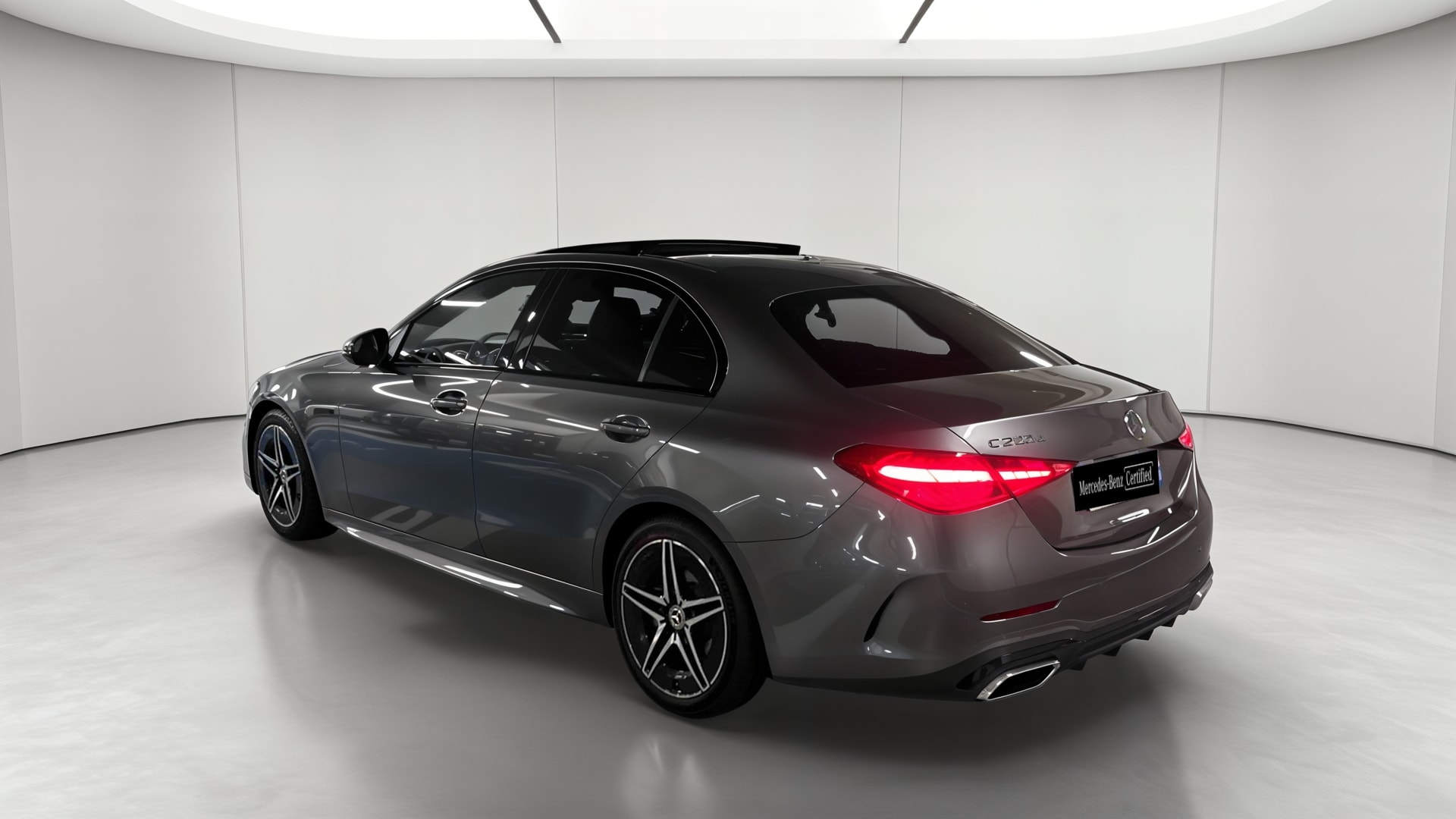 Mercedes-Benz Classe C 200 d 9G-Tronic AMG Line — 3/4 arrière gauche