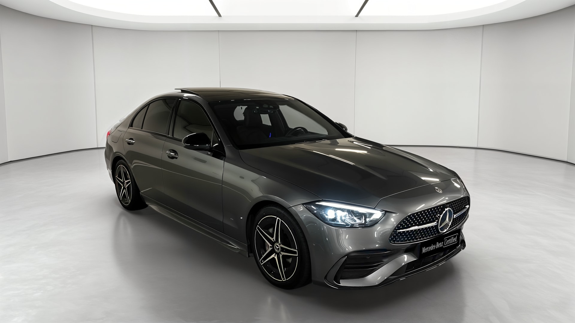 Mercedes-Benz Classe C 200 d 9G-Tronic AMG Line — 3/4 avant droit