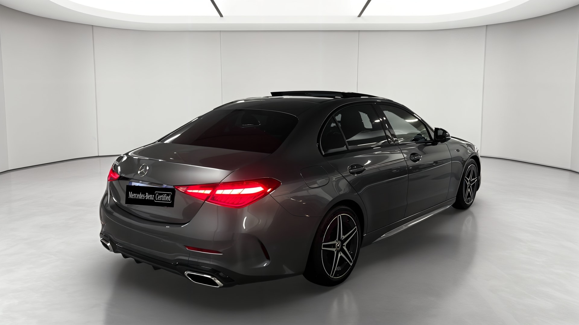 Mercedes-Benz Classe C 200 d 9G-Tronic AMG Line — 3/4 arrière droit