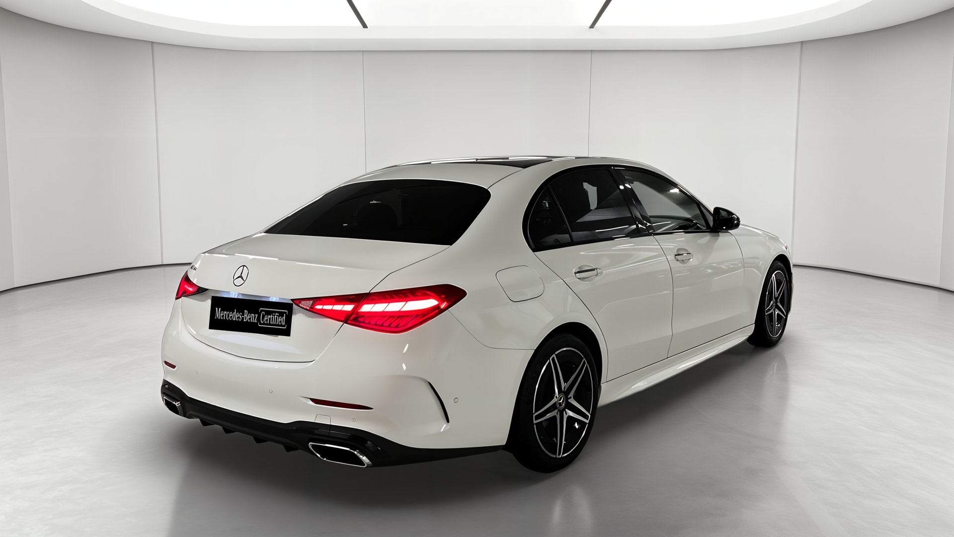Mercedes-Benz Classe C 220 d 9G-Tronic AMG Line — 3/4 arrière droit