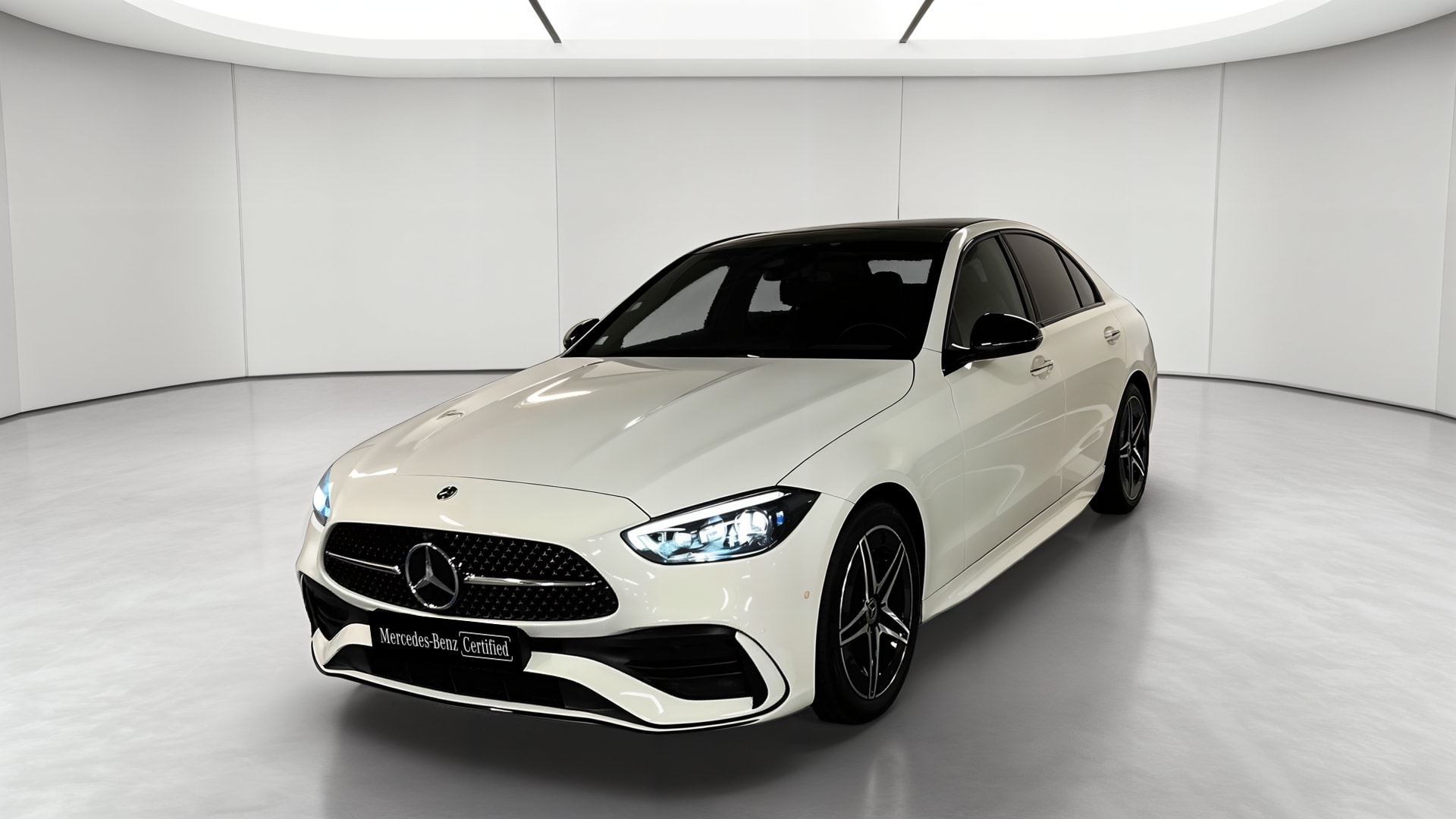 Mercedes-Benz Classe C 220 d 9G-Tronic AMG Line — 3/4 avant gauche