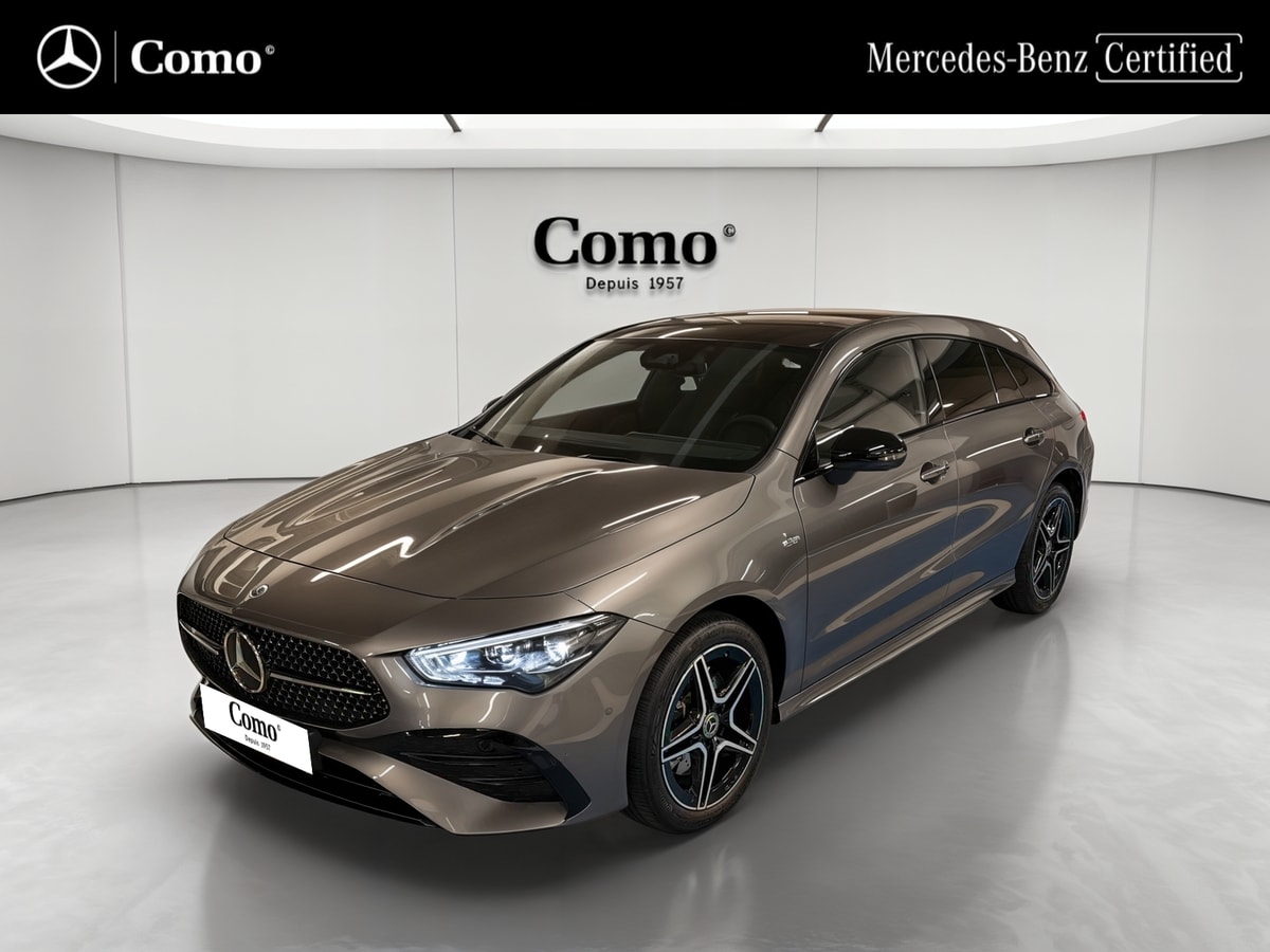 Mercedes-Benz CLA Shooting Brake 250 e Hybrid EQ 8G-DCT AMG Line — 3/4 avant gauche