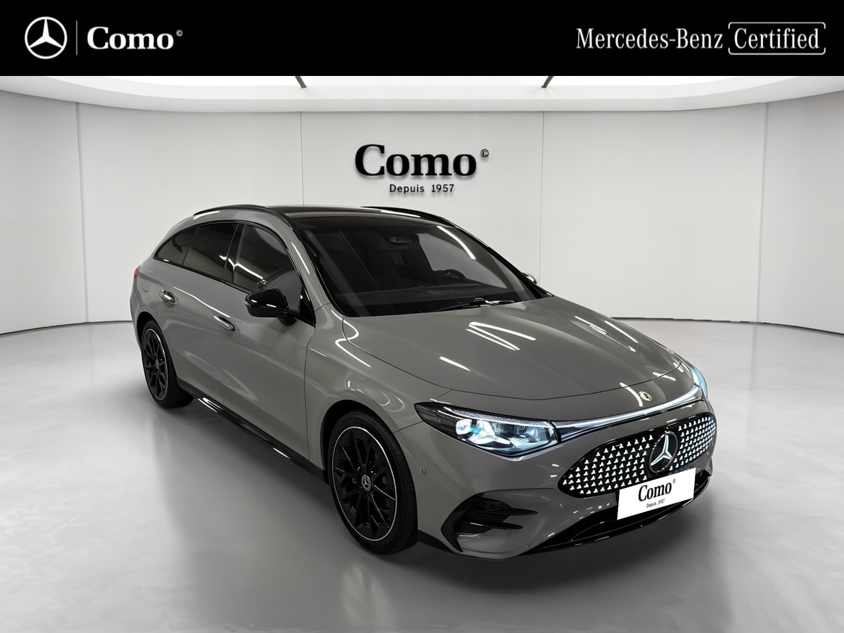 Mercedes-Benz CLA Shooting Brake 250+ avec technologie EQ AMG Line — 3/4 avant droit