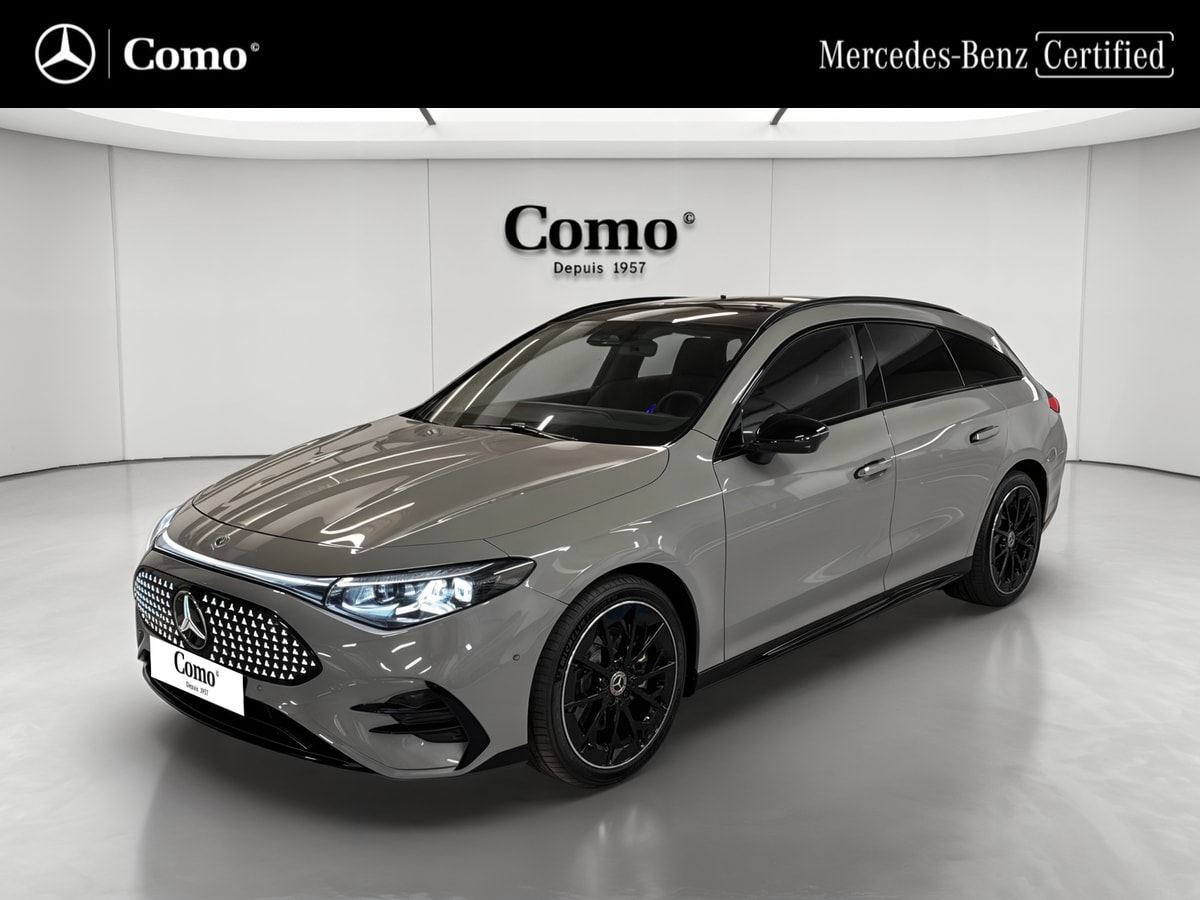 Mercedes-Benz CLA Shooting Brake 250+ avec technologie EQ AMG Line — 3/4 avant gauche