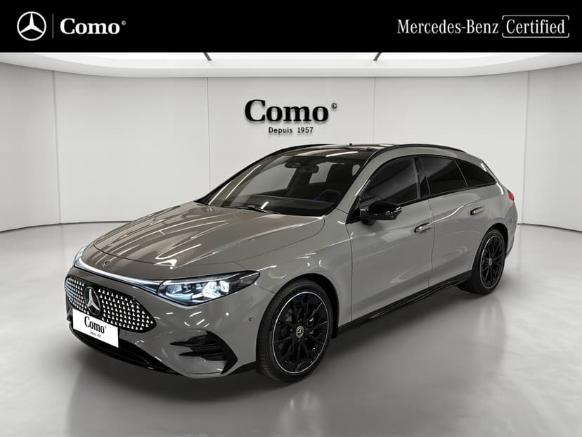 Mercedes-Benz CLA Shooting Brake 250+ avec technologie EQ AMG Line — 3/4 avant gauche