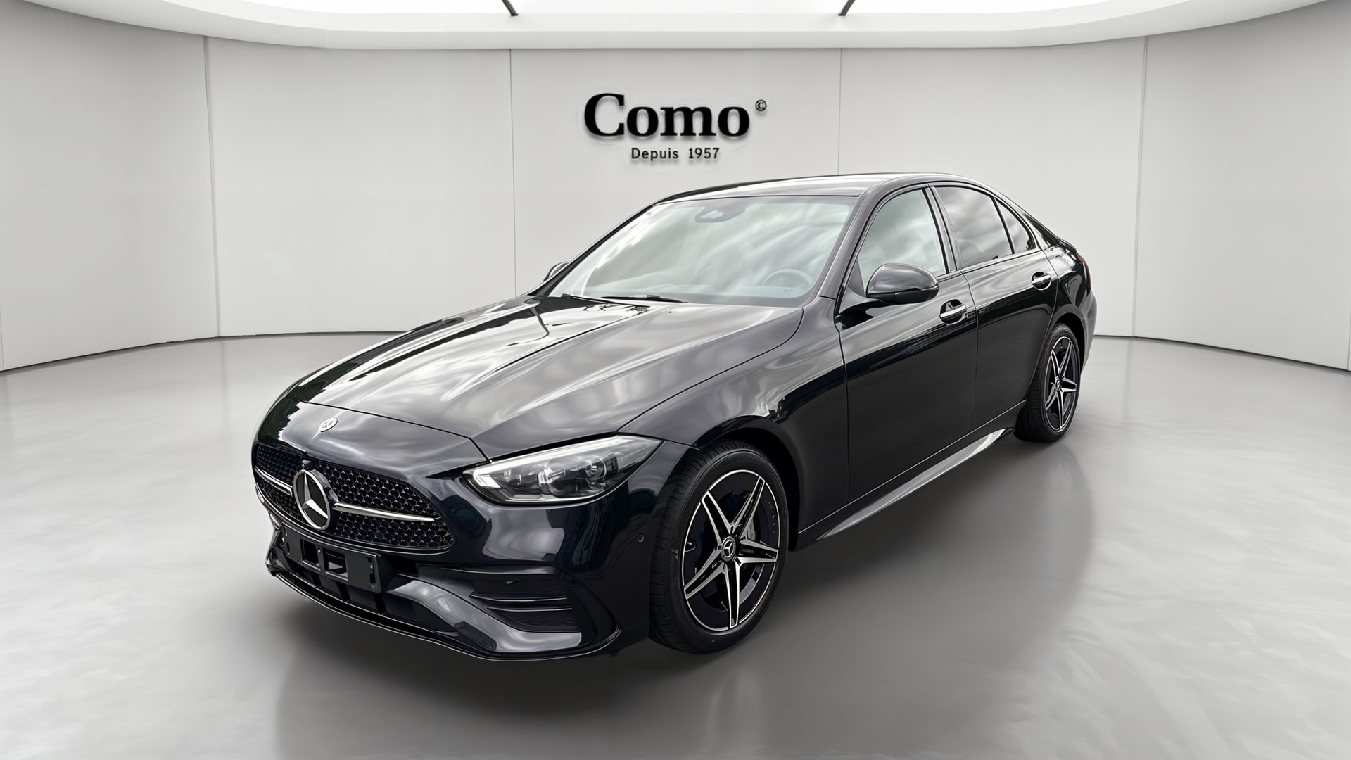 Mercedes-Benz Classe C 220 d 9G-Tronic AMG Line — 3/4 avant gauche