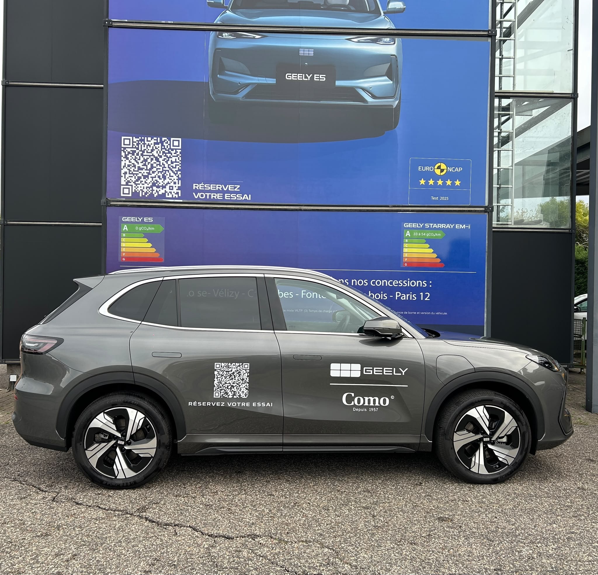 GEELY E5 Max+ — Profil droit