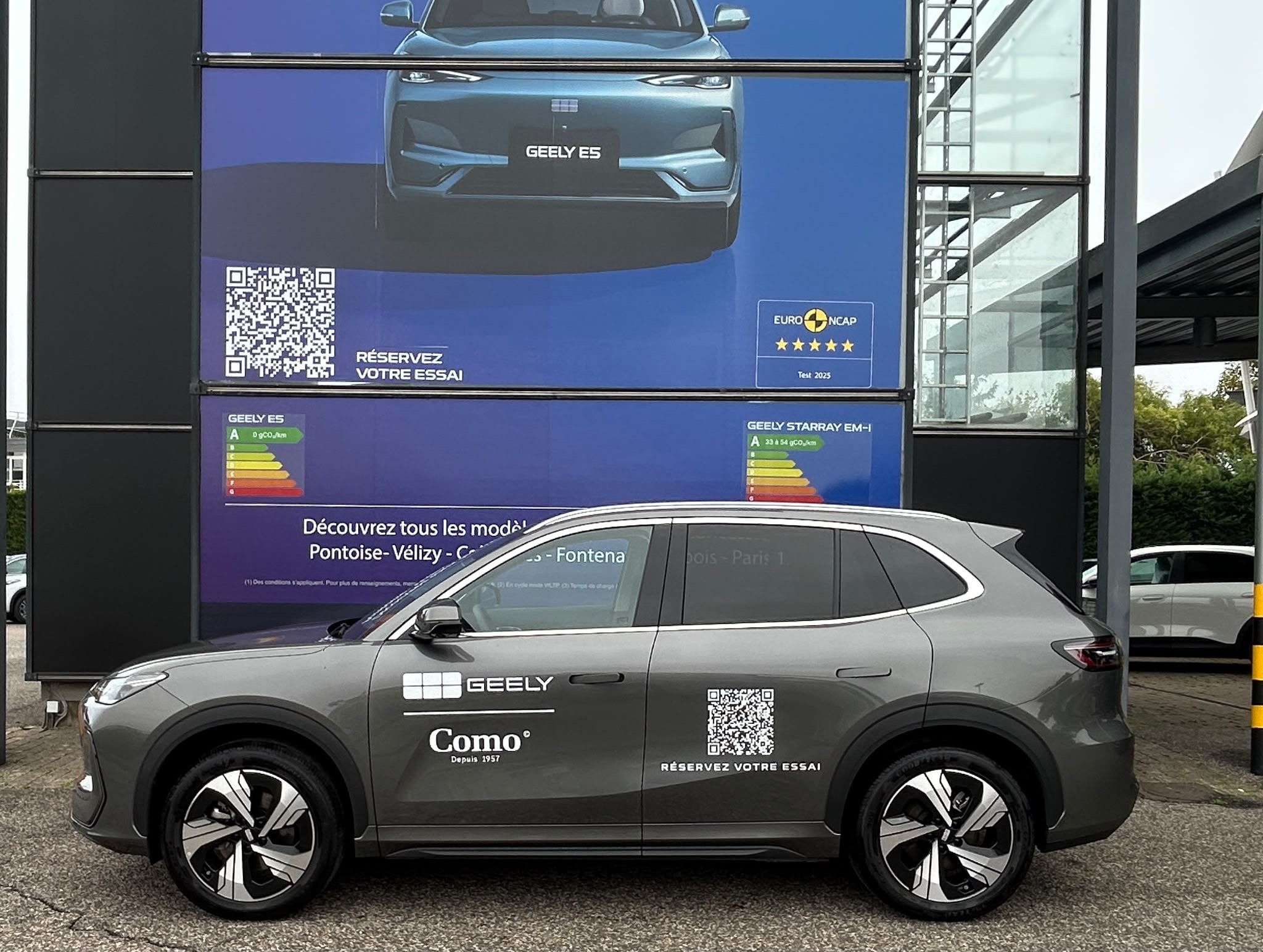 GEELY E5 Max+ — Profil gauche