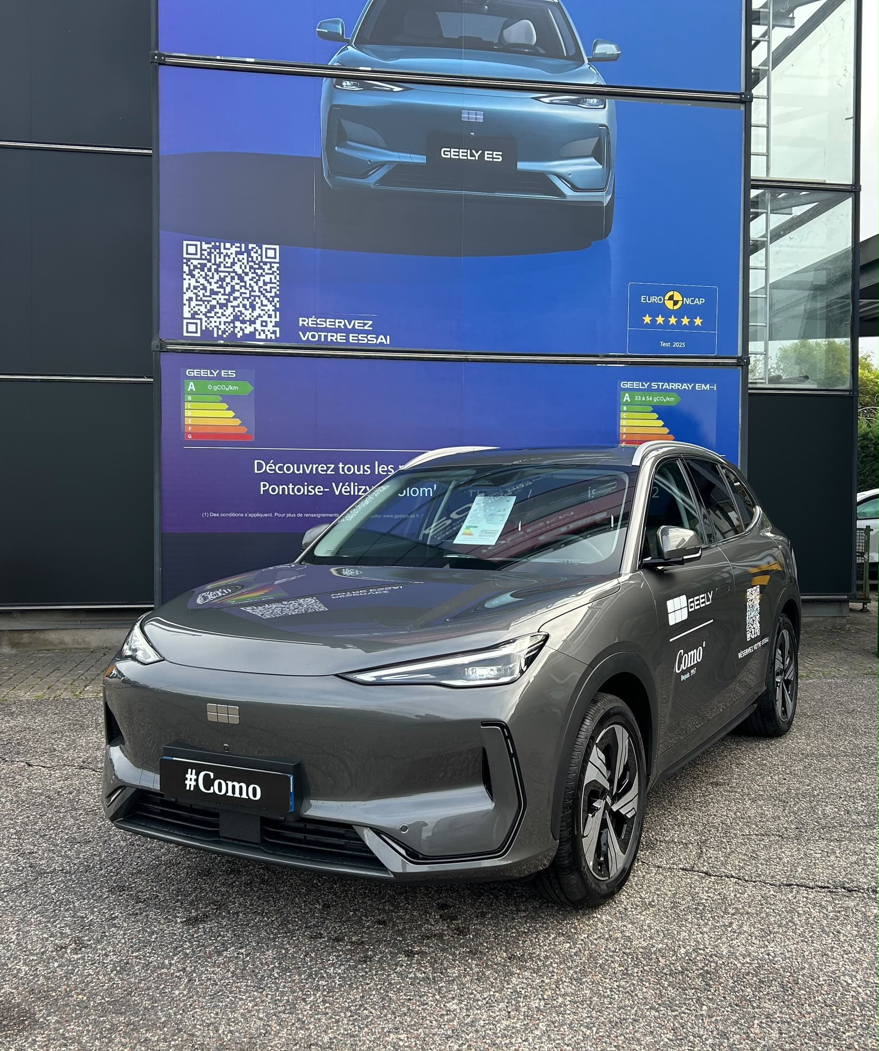 GEELY E5 Max+ — 3/4 avant gauche