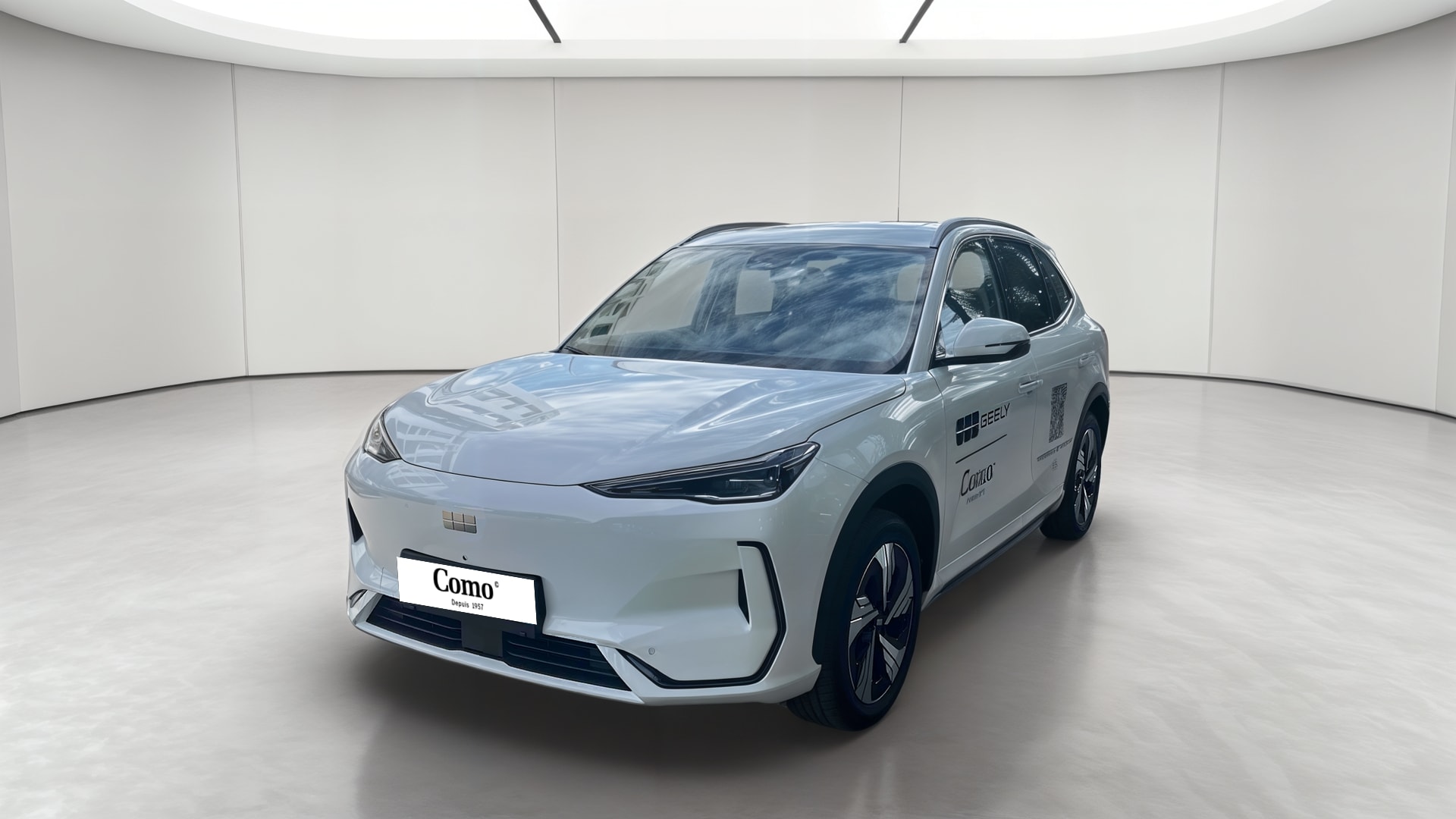 Geely E5 Max+ — 3/4 avant gauche