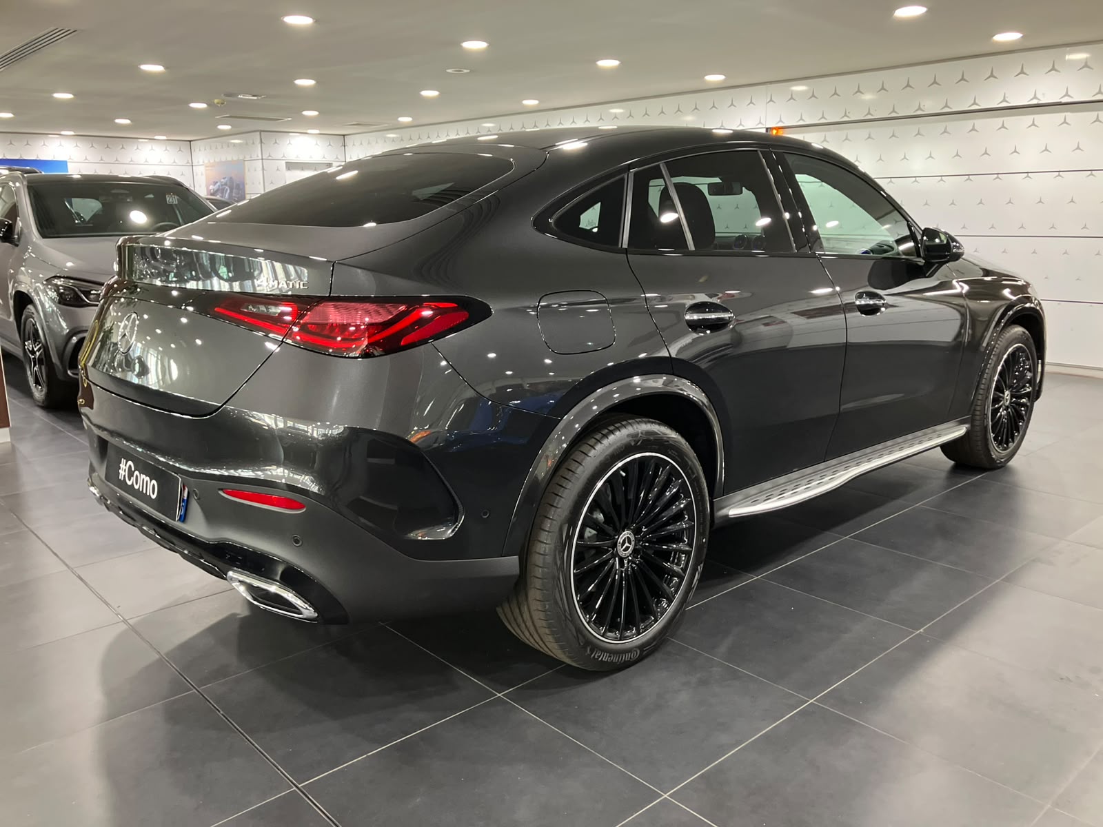Mercedes-Benz GLC Coupe 220 d 4Matic AMG Line + — 3/4 arrière gauche