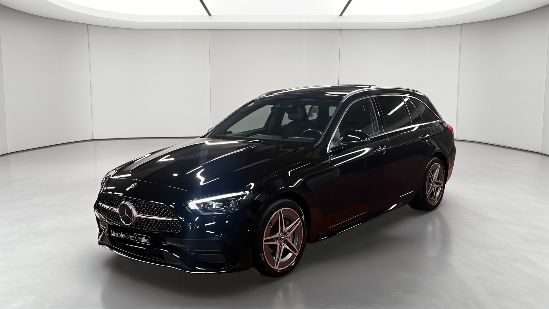 Mercedes-Benz Classe C Break 300 e 9G-Tronic AMG Line — 3/4 avant gauche