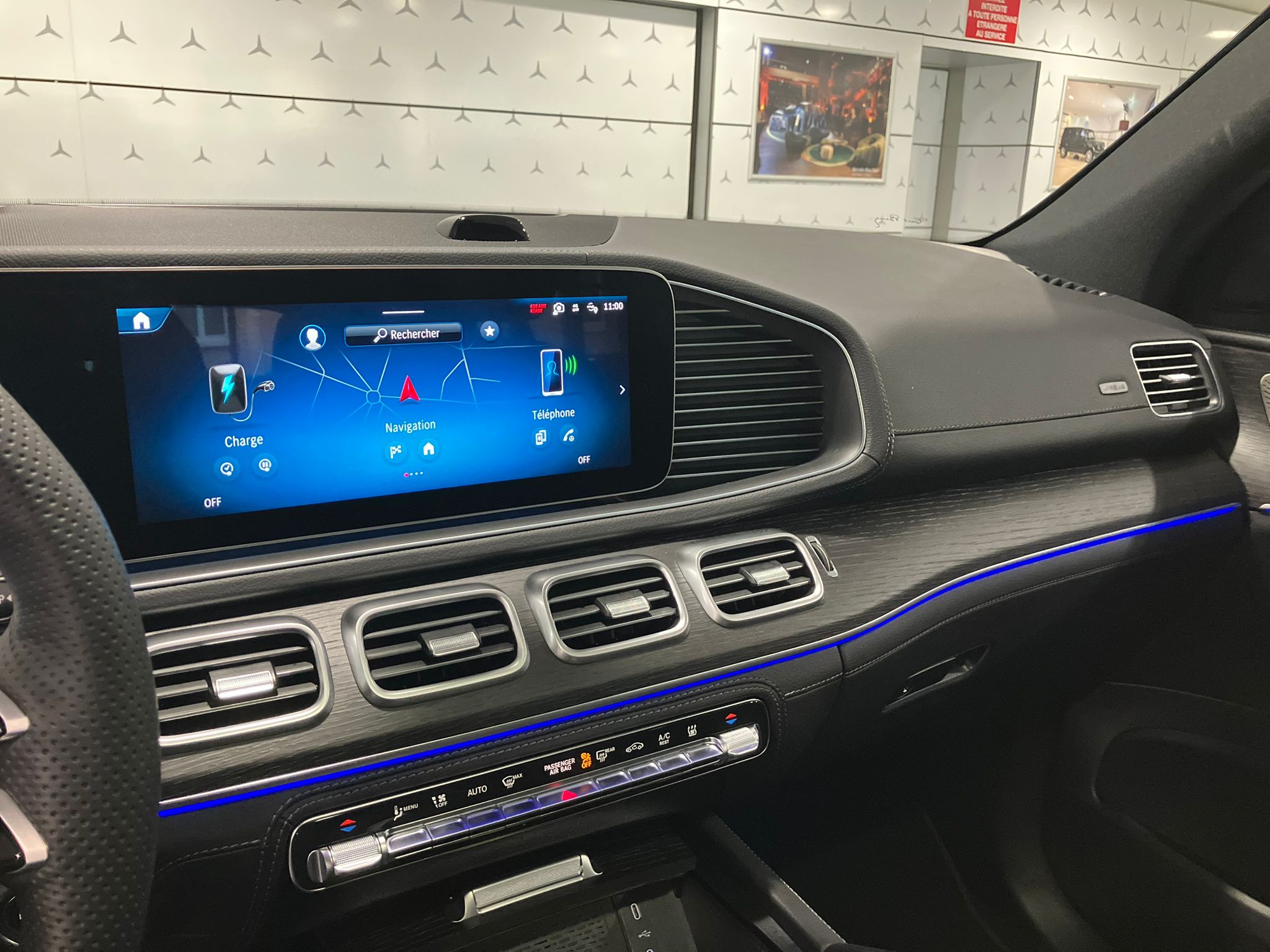 Mercedes-Benz GLE 53 Hybride AMG 9G-SPEEDSHIFT AMG 4Matic+ — Console centrale