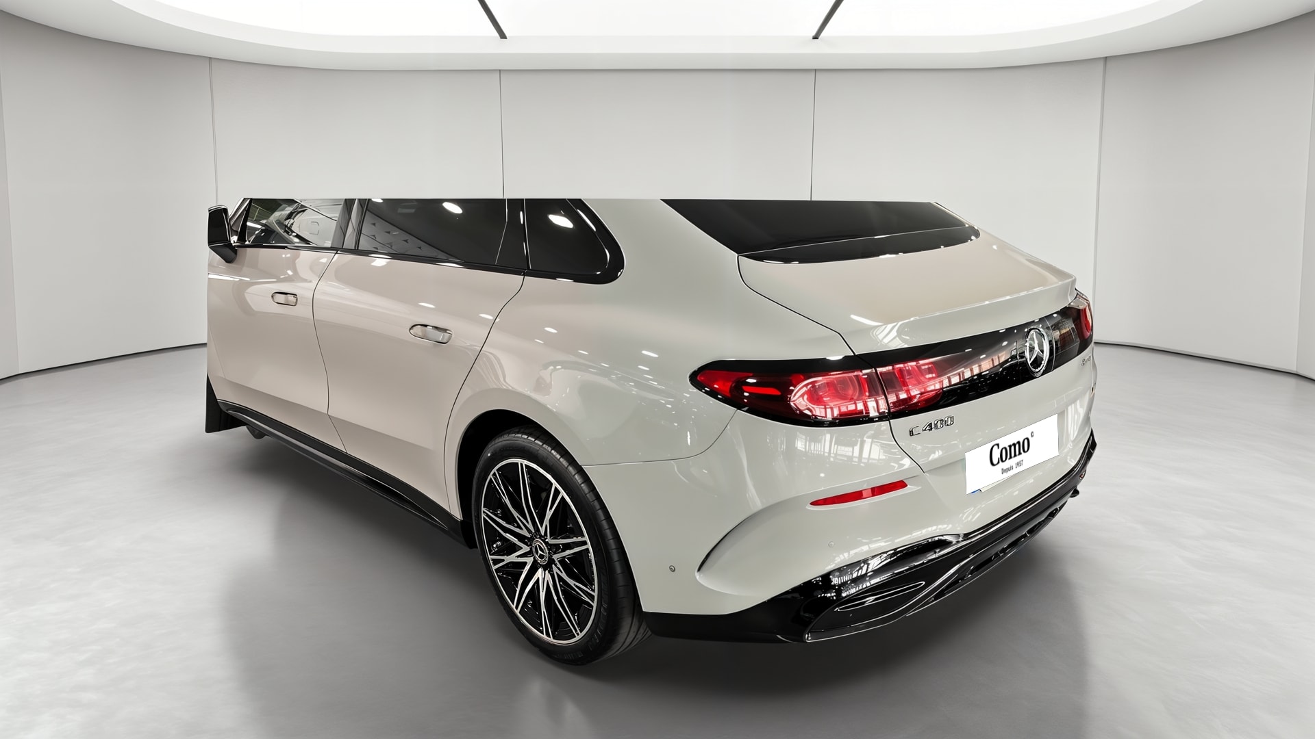 Mercedes-Benz Classe C 400 Electrique 4M AMG Line — 3/4 arrière gauche