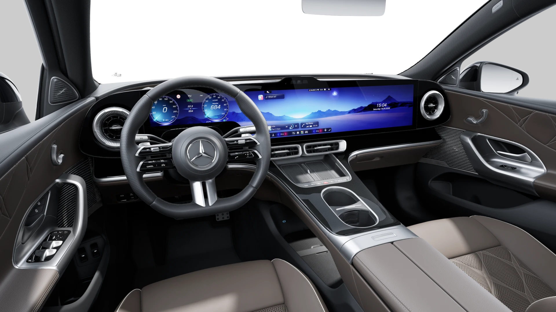 Mercedes-Benz C 400 4MATIC electric — Intérieur — vue 1