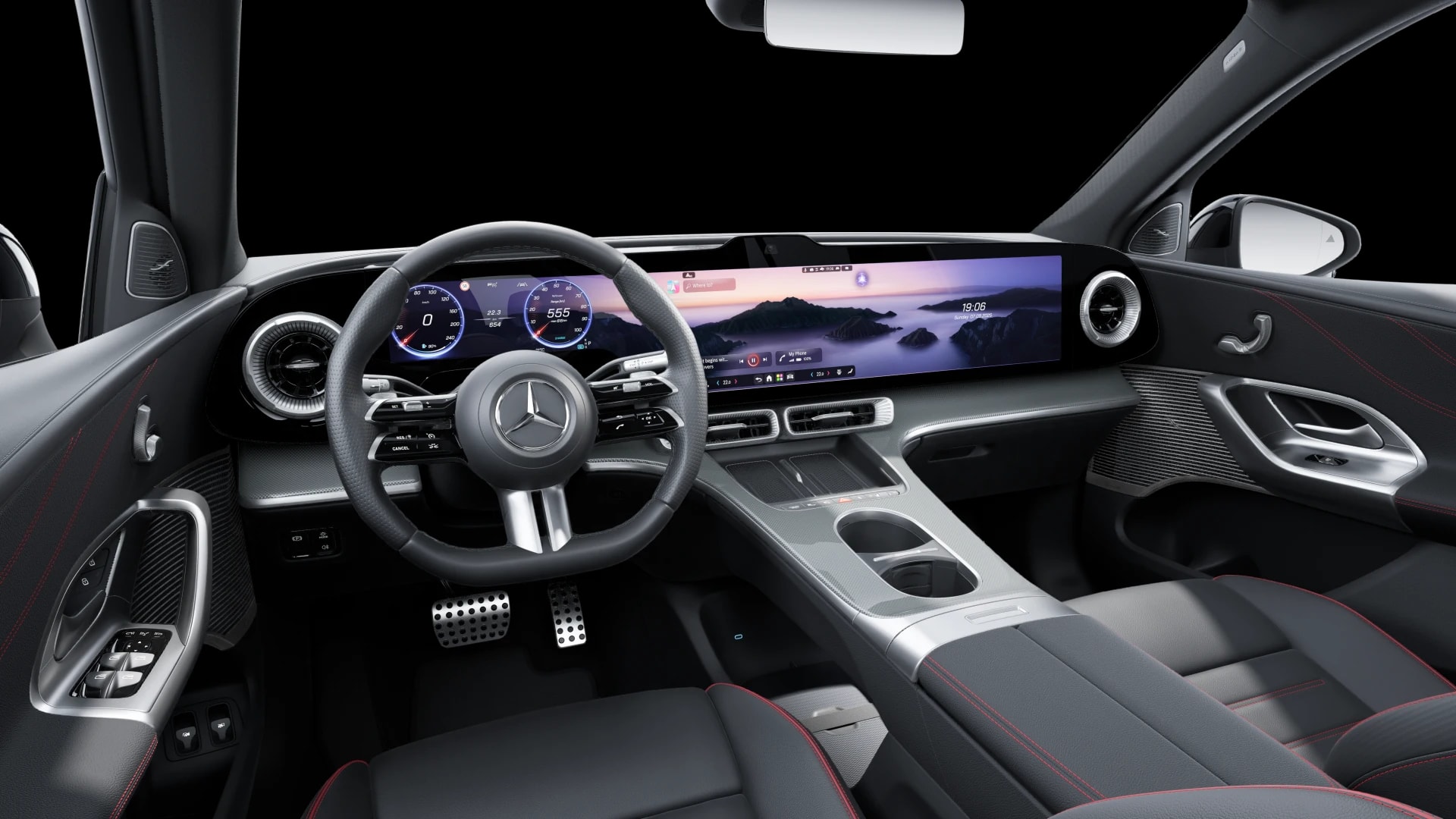 Mercedes-Benz GLC 250 électrique AMG Line — Intérieur — vue 1