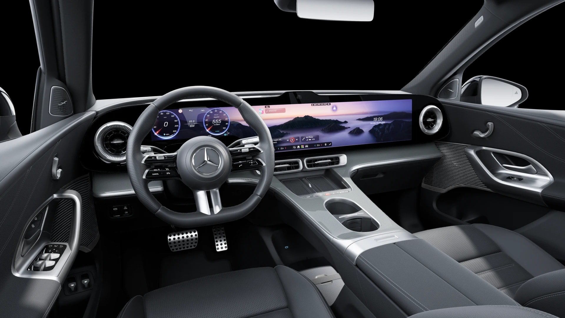 Mercedes-Benz GLC 250 électrique AMG Line — Intérieur — vue 1