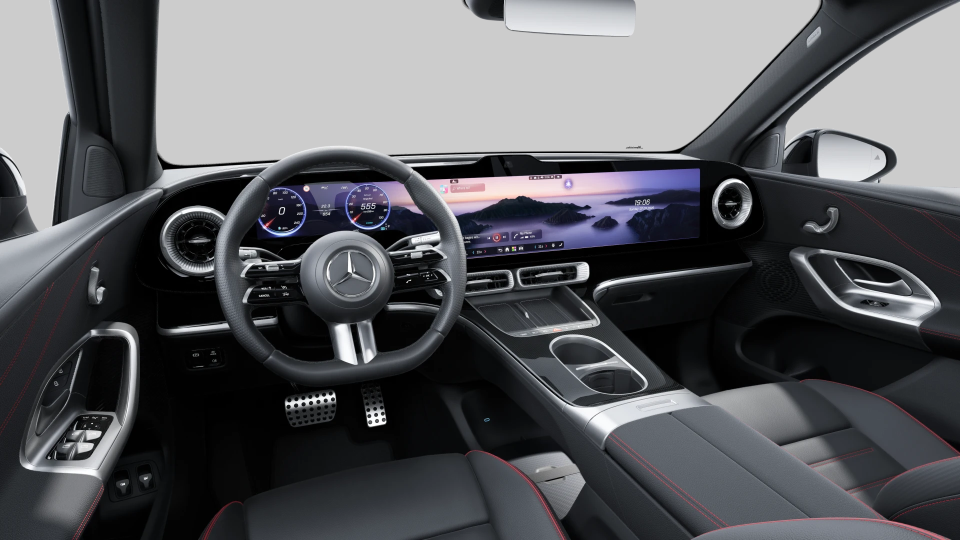 Mercedes-Benz GLC 250 électrique AMG Line — Intérieur — vue 1