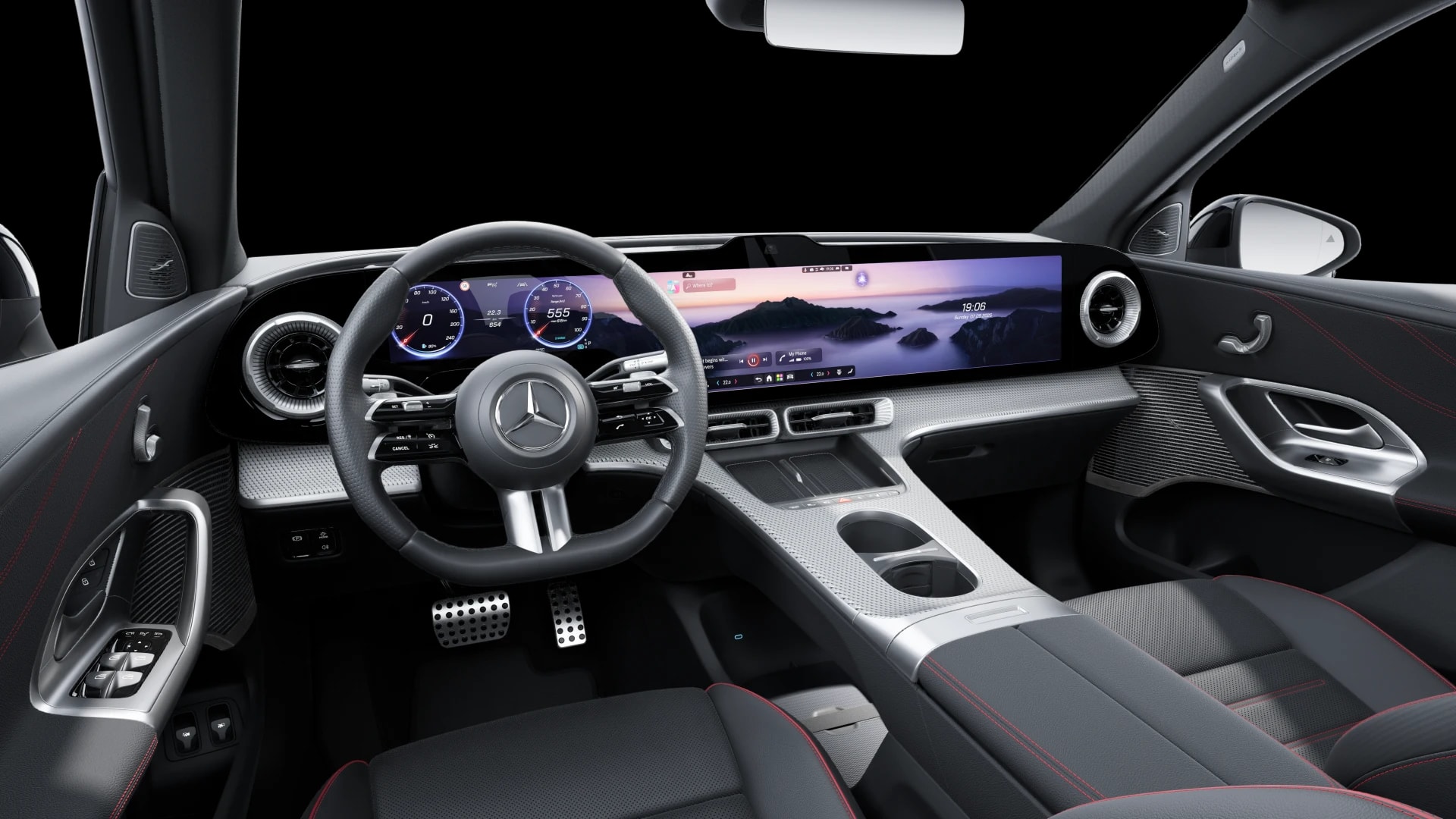 Mercedes-Benz GLC 250 électrique AMG Line — Intérieur — vue 1
