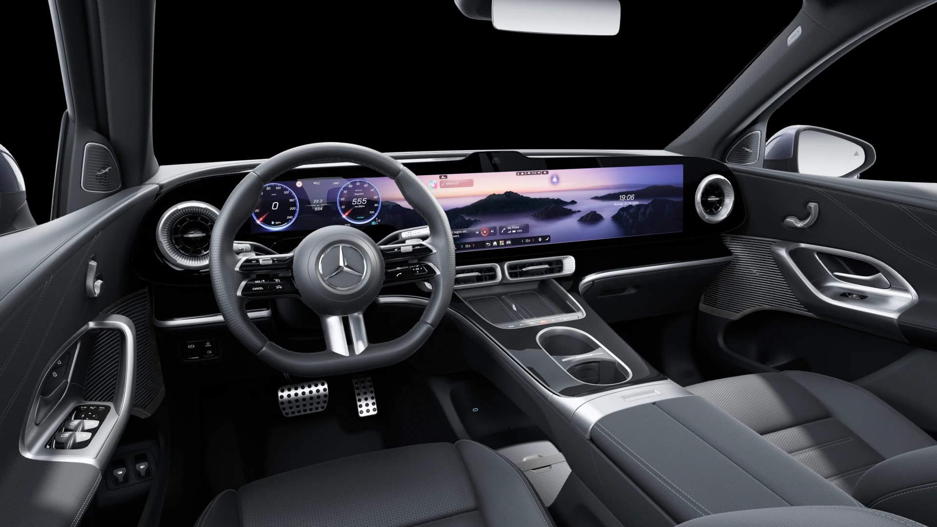 Mercedes-Benz GLC 250 électrique AMG Line — Intérieur — vue 1