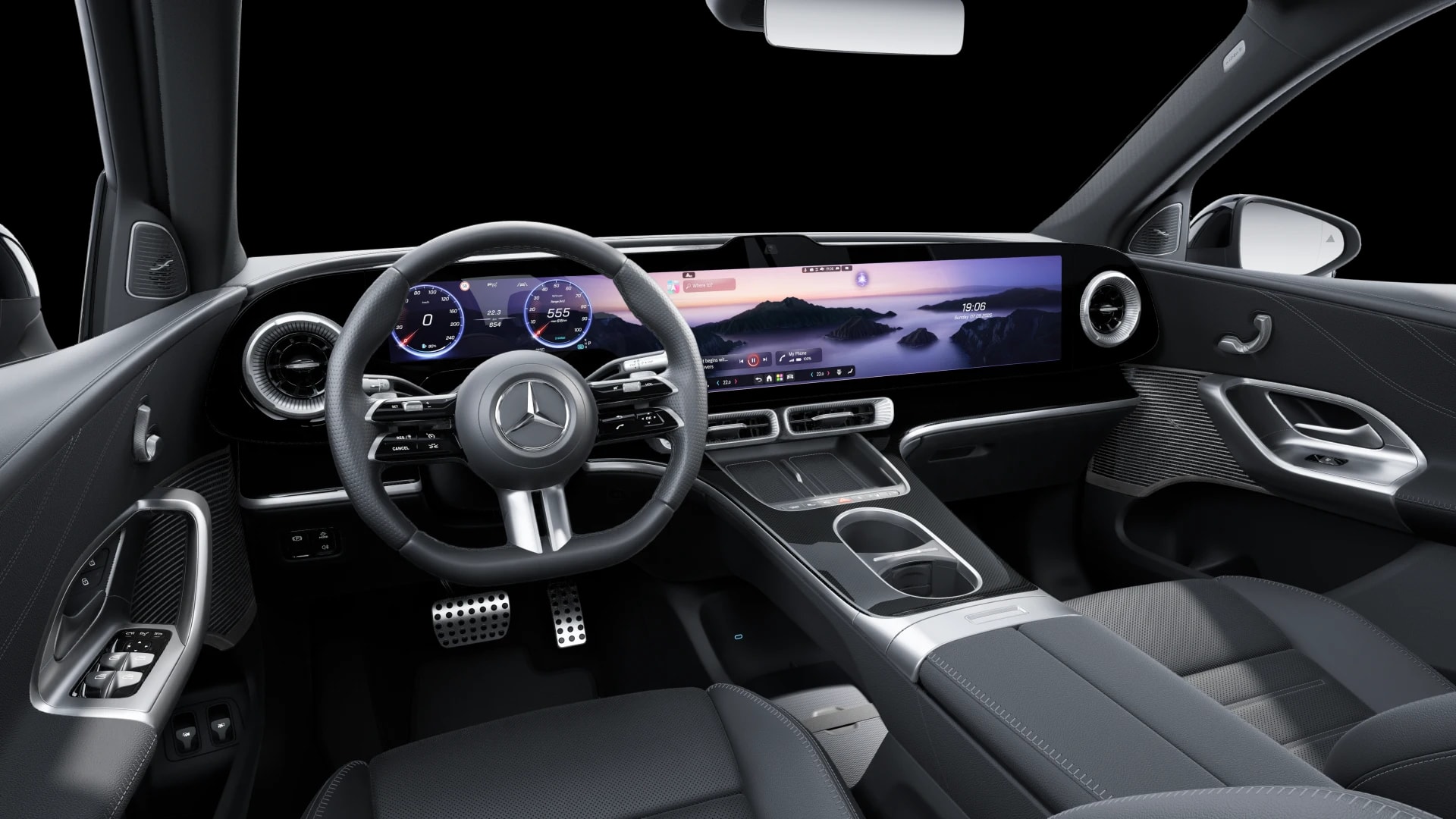 Mercedes-Benz GLC 250 électrique AMG Line — Intérieur — vue 1