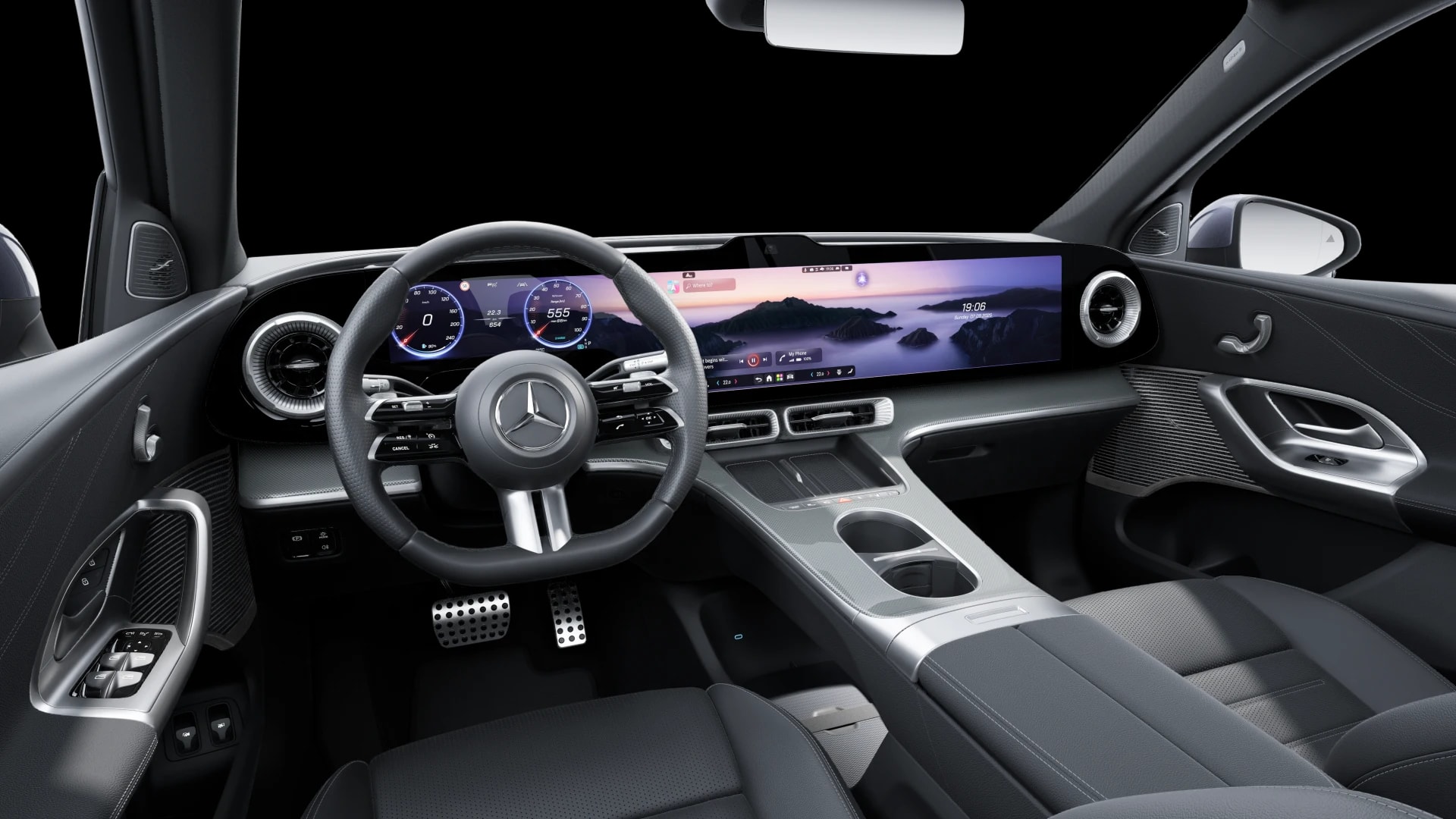 Mercedes-Benz GLC 250 électrique AMG Line — Intérieur — vue 1