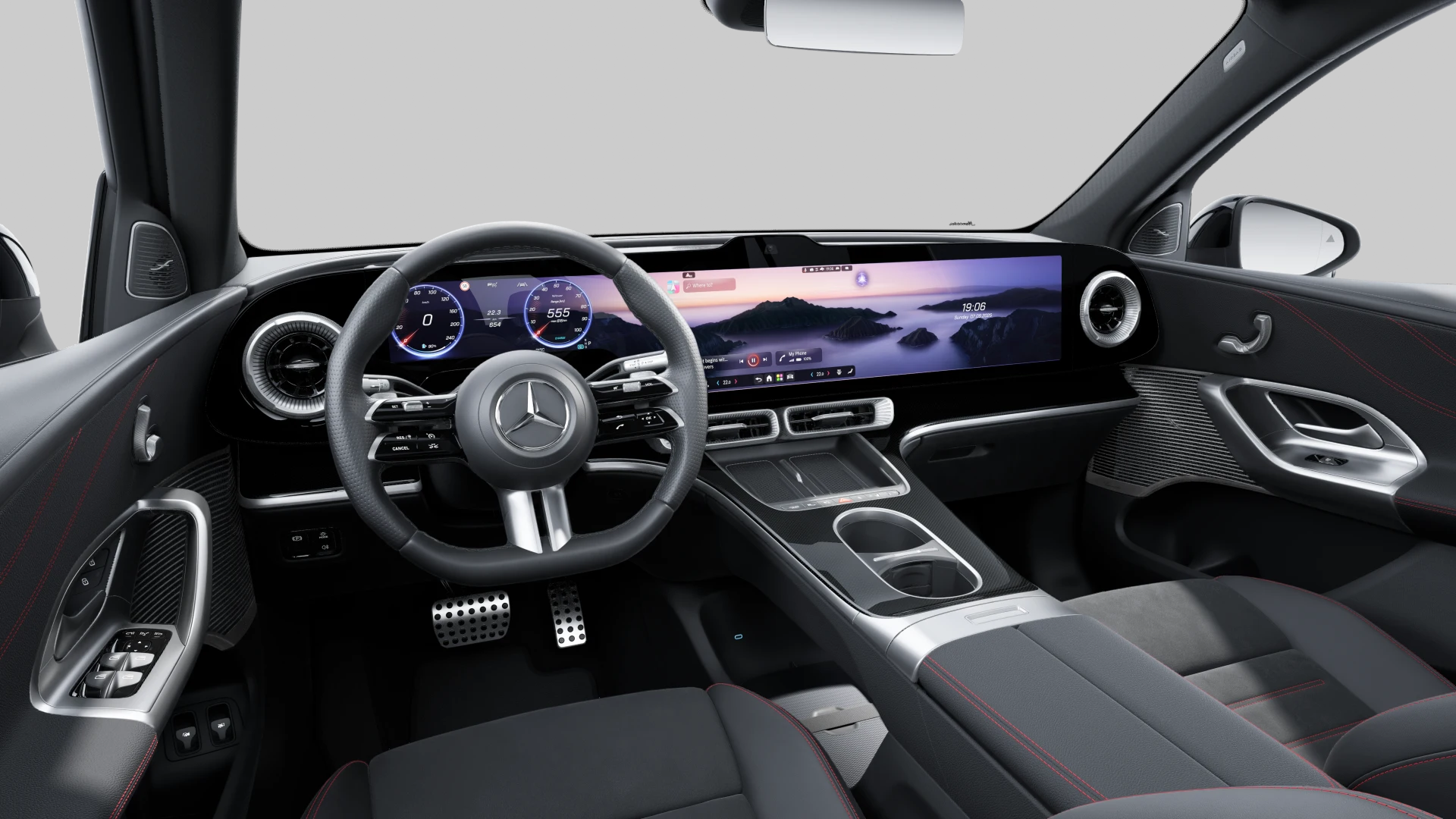 Mercedes-Benz GLC 250 électrique AMG Line — Intérieur — vue 1