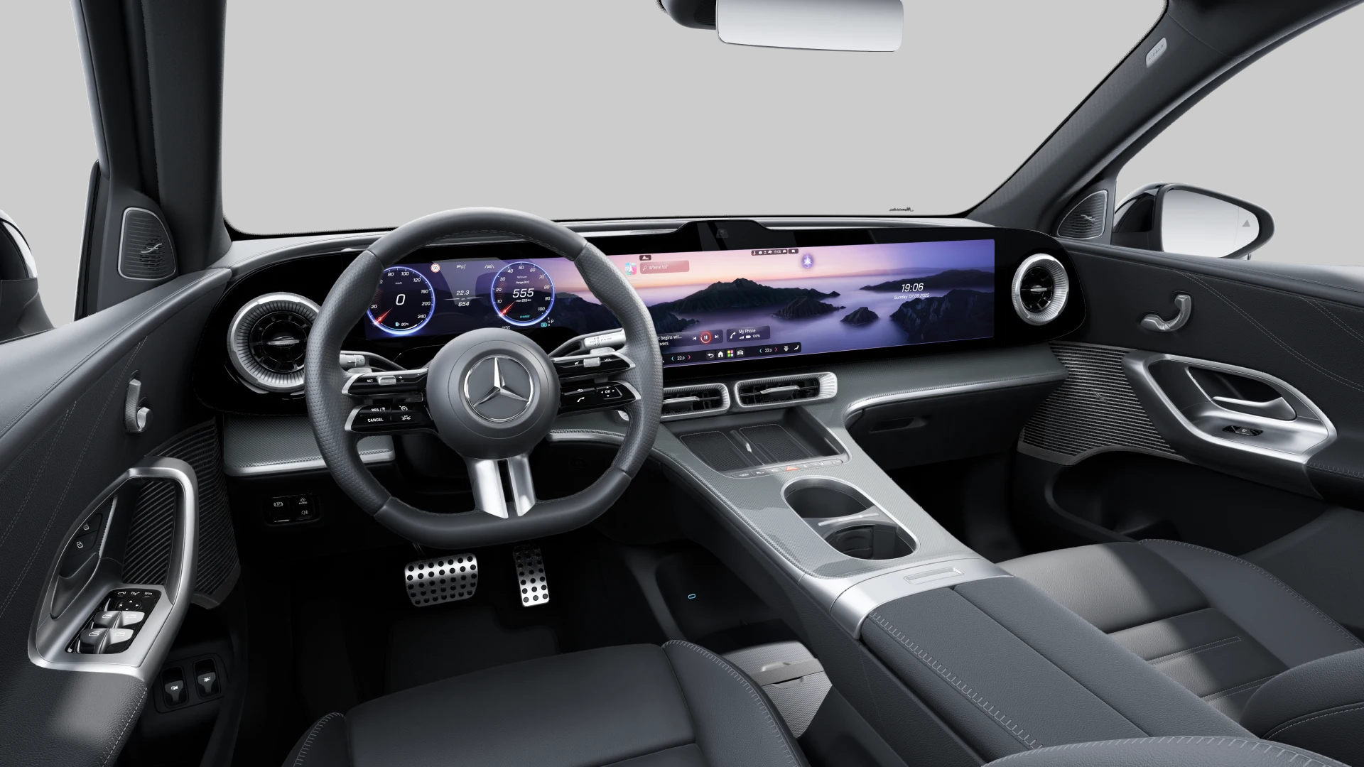 Mercedes-Benz GLC 250 électrique AMG Line — Intérieur — vue 1