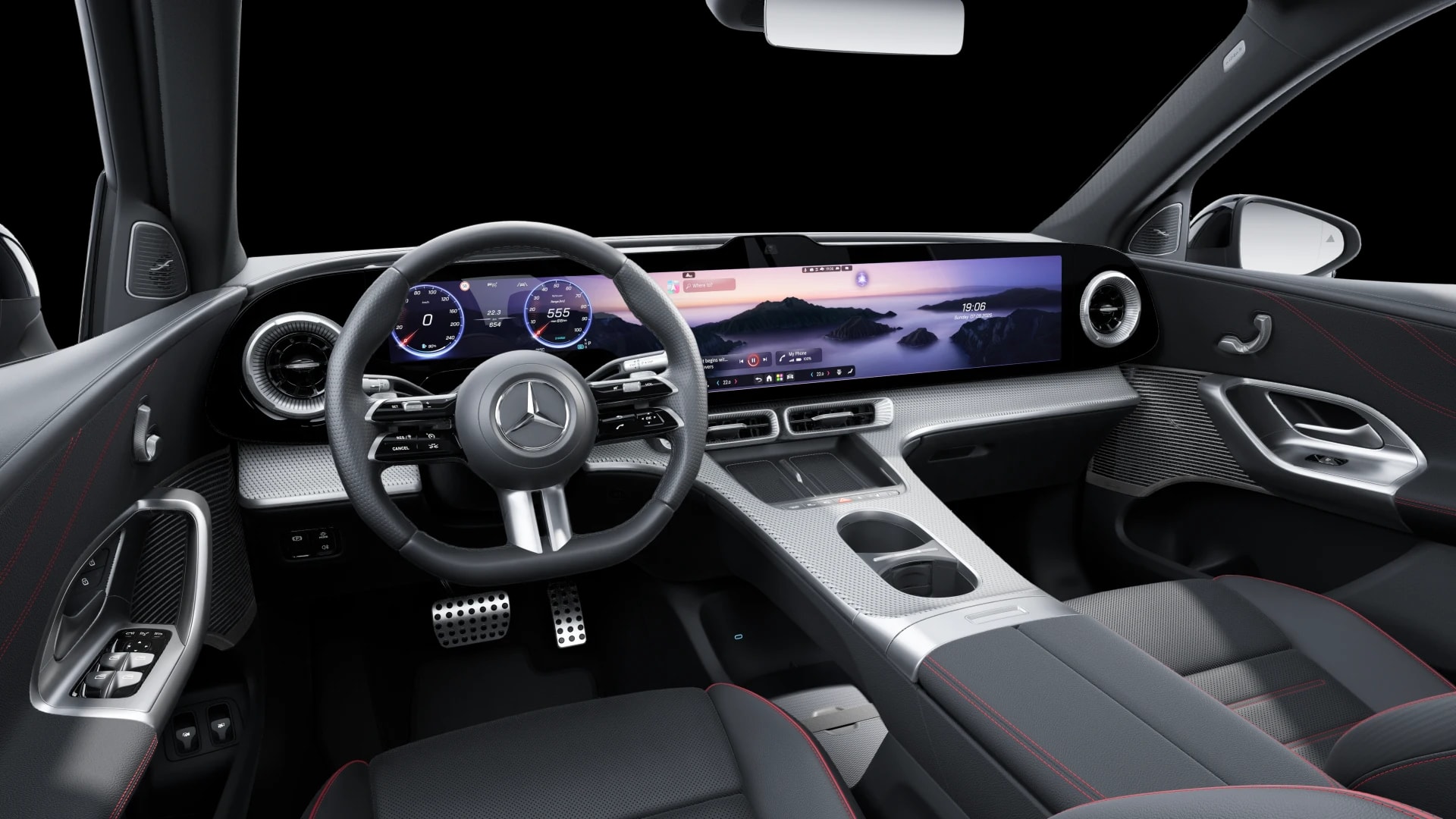 Mercedes-Benz GLC 250 électrique AMG Line — Intérieur — vue 1