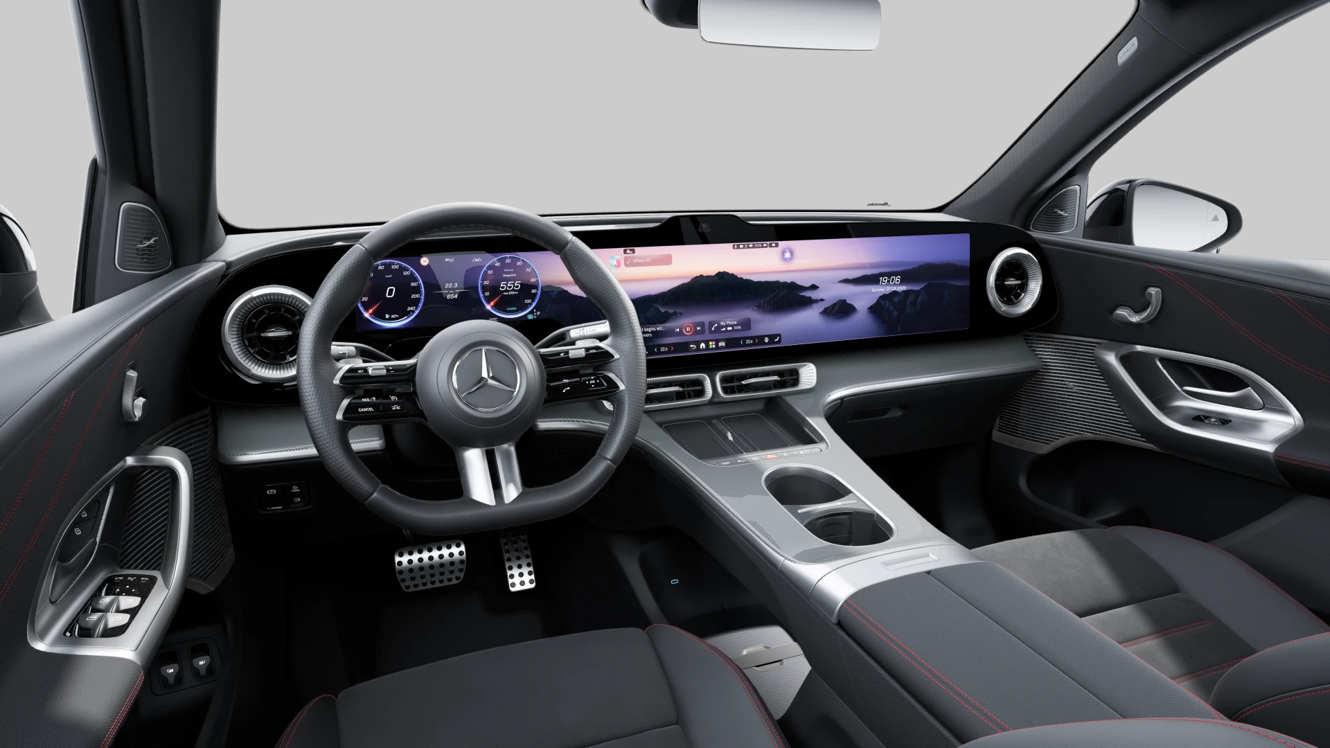 Mercedes-Benz GLC 250 électrique AMG Line — Intérieur — vue 1