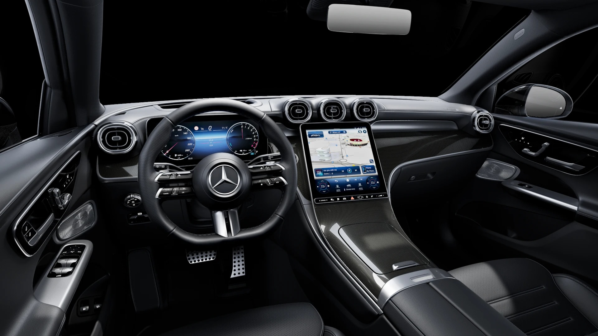 Mercedes-Benz GLC Coupé 300 e 4MATIC — Intérieur — vue 1