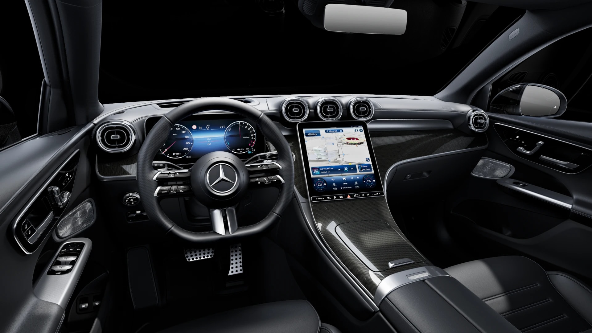 Mercedes-Benz GLC Coupé 300 e 4MATIC — Intérieur — vue 1