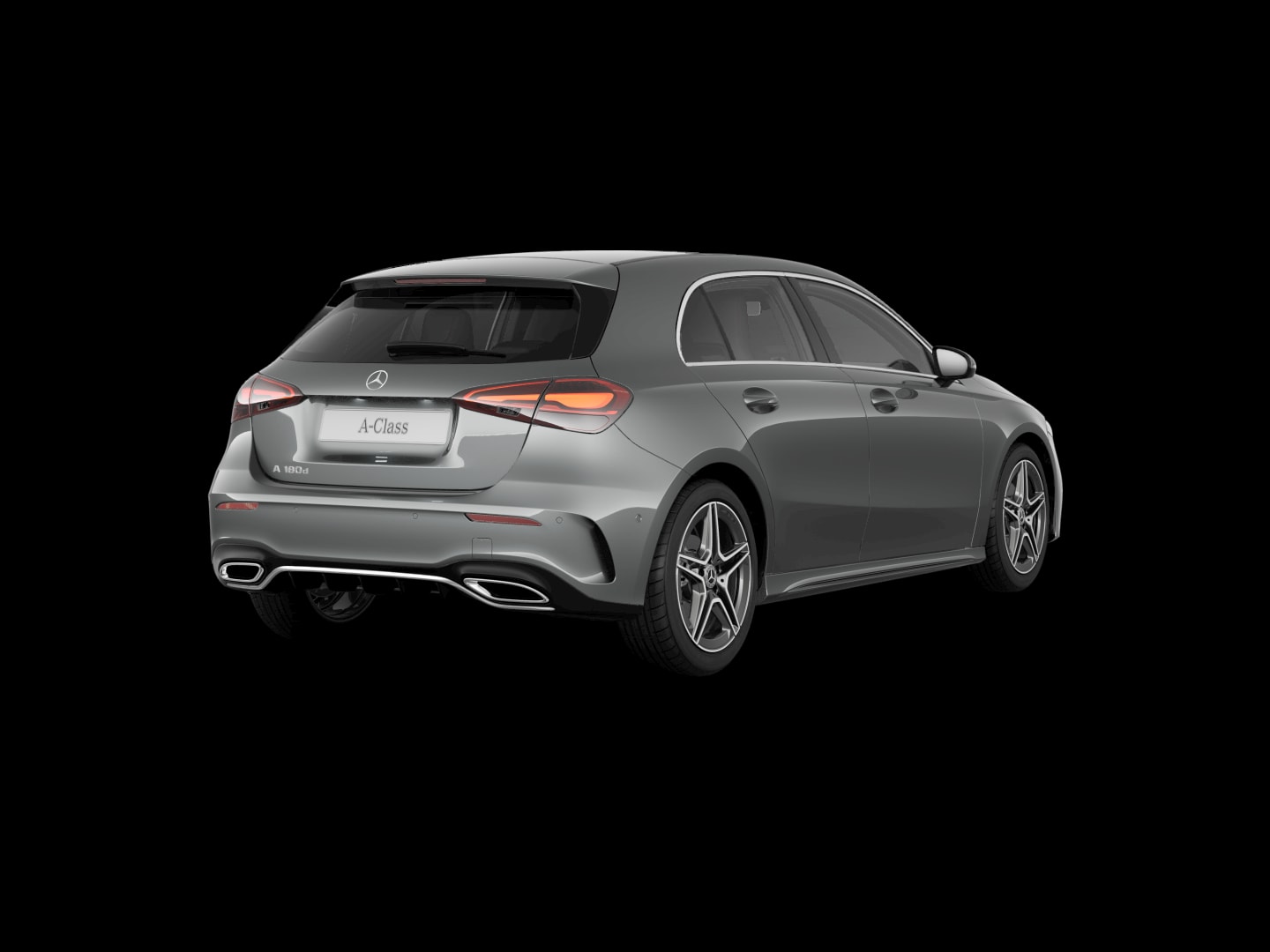 Mercedes-Benz Classe A 180 d — 3/4 arrière (150°)
