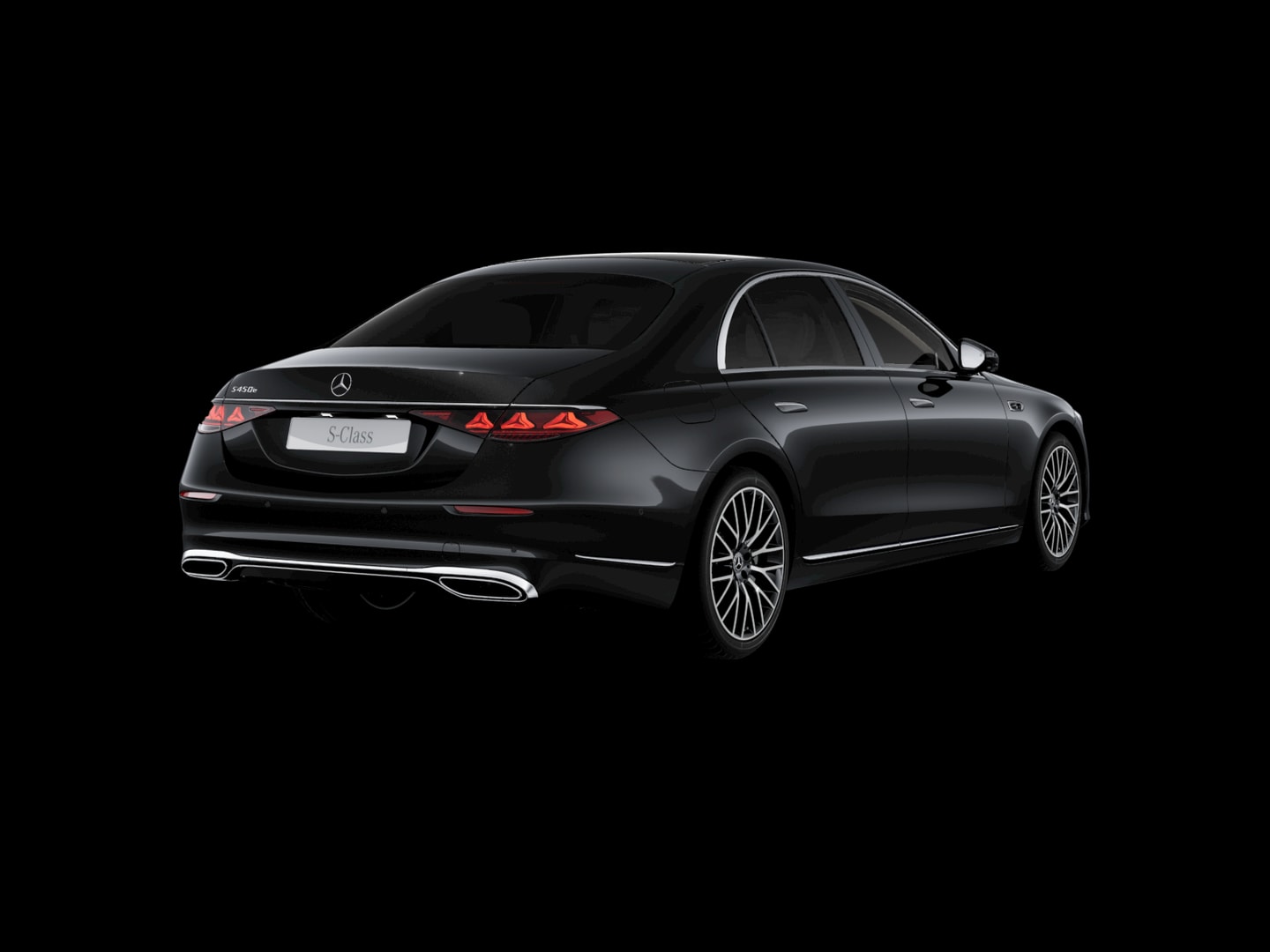 Mercedes-Benz Classe S 450 e Hybride rechargeable — 3/4 arrière (150°)