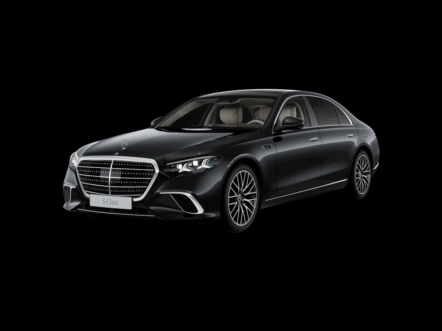 Mercedes-Benz Classe S 450 e Hybride rechargeable — 3/4 avant (330°)