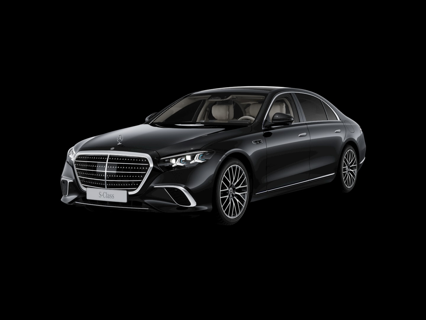 Mercedes-Benz Classe S 450 e Hybride rechargeable — 3/4 avant (330°)