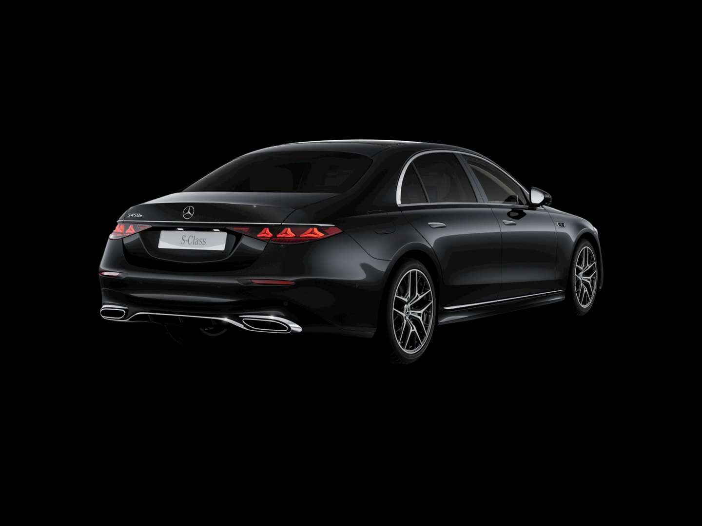 Mercedes-Benz Classe S 450 e Hybride rechargeable — 3/4 arrière (150°)