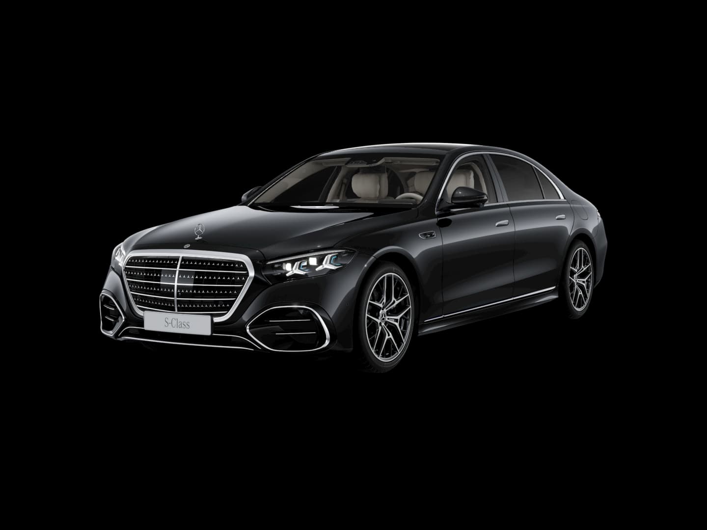 Mercedes-Benz Classe S 450 e Hybride rechargeable — 3/4 avant (330°)