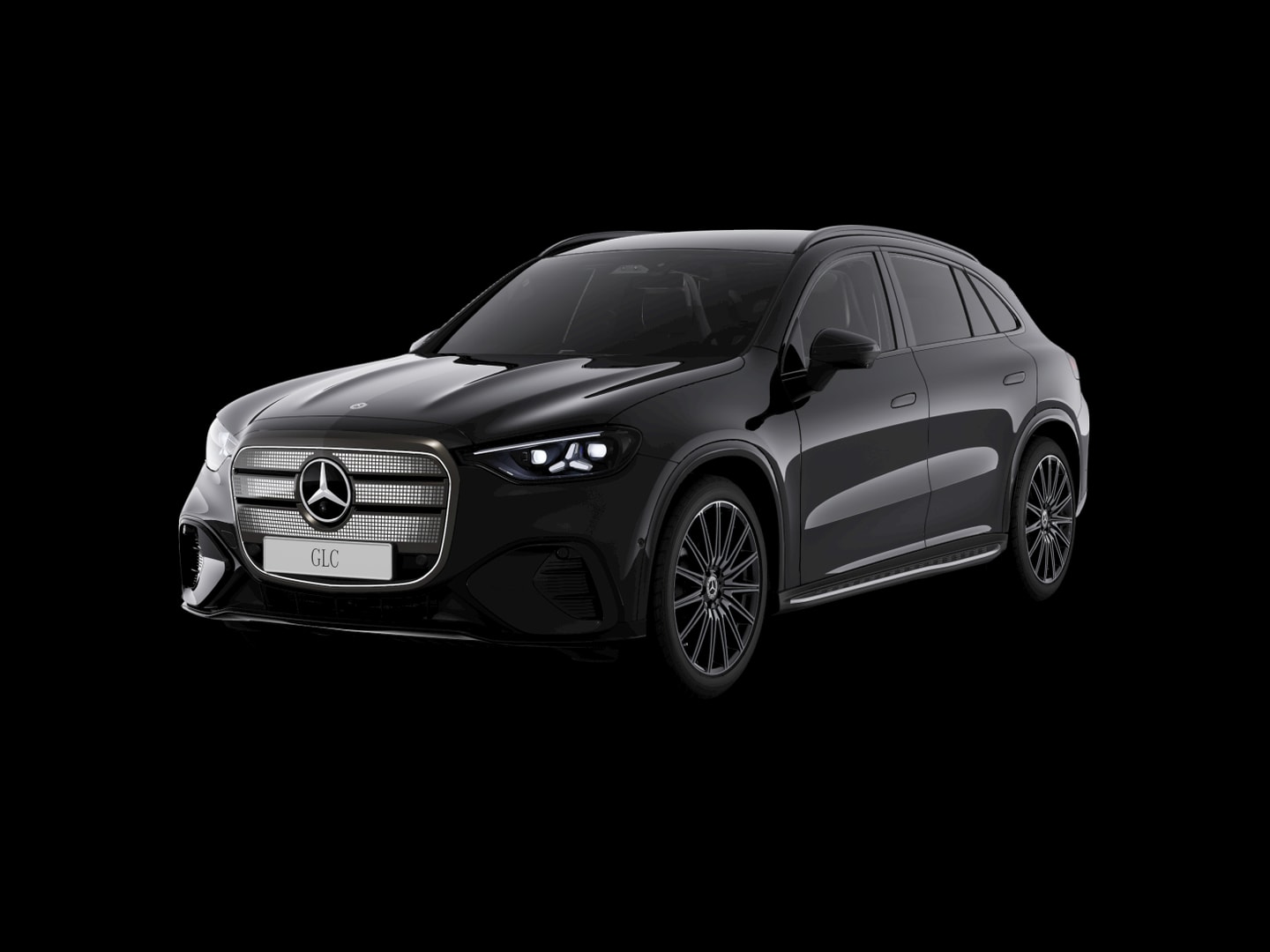 Mercedes-Benz GLC 250 électrique AMG Line — 3/4 avant (330°)