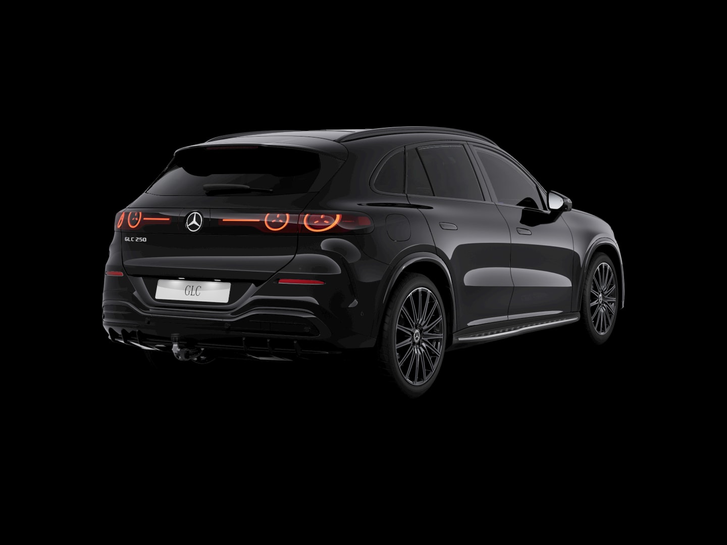 Mercedes-Benz GLC 250 électrique AMG Line — 3/4 arrière (150°)